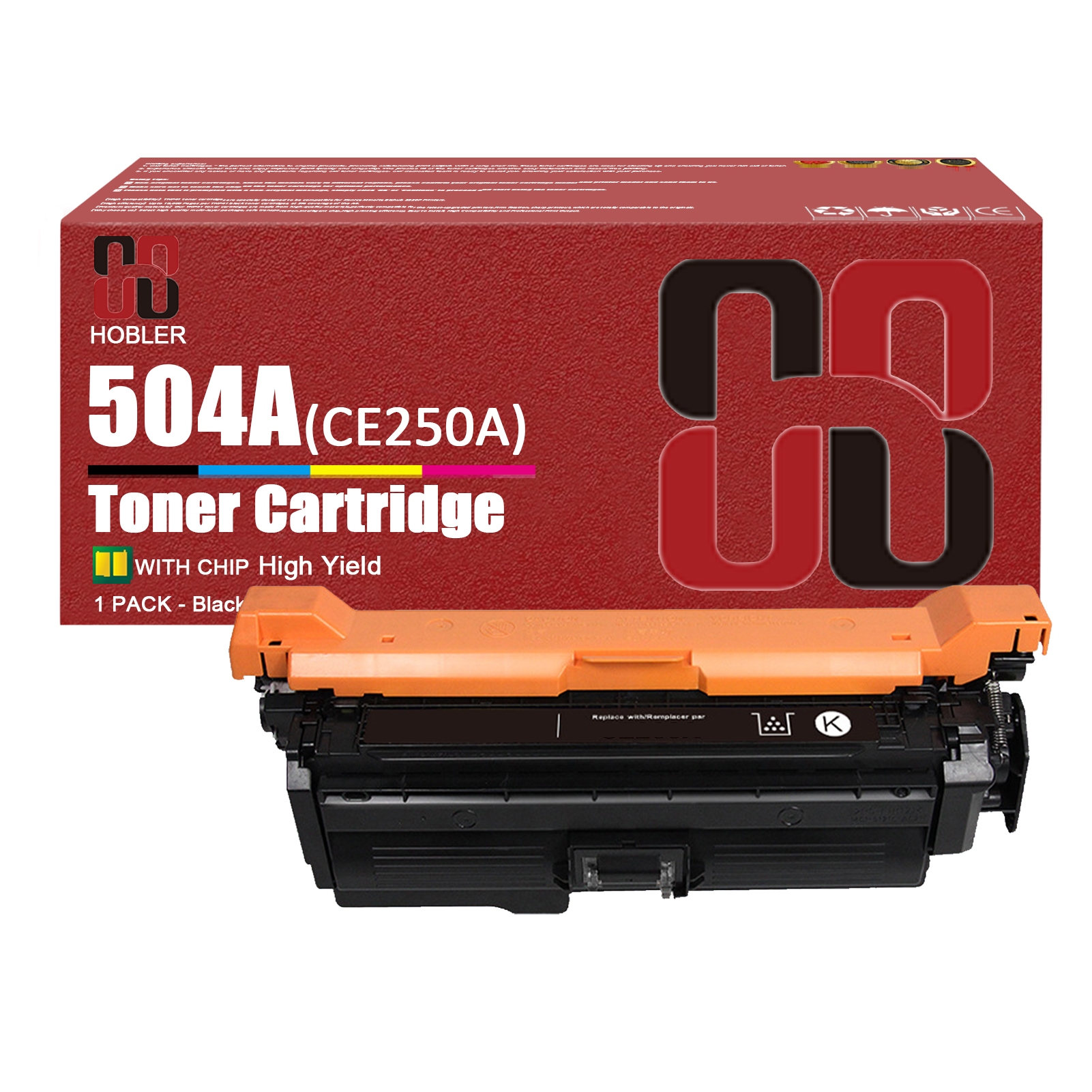 For HP 504A CE250A CE251A CE253A CE252A Toner Cartridge Work for HP Color LaserJet CM3530 CM3530fs CP3525 CP3525dn CP3525n CP3525x CP3530 CM3530ts Printers-PrintsBoost