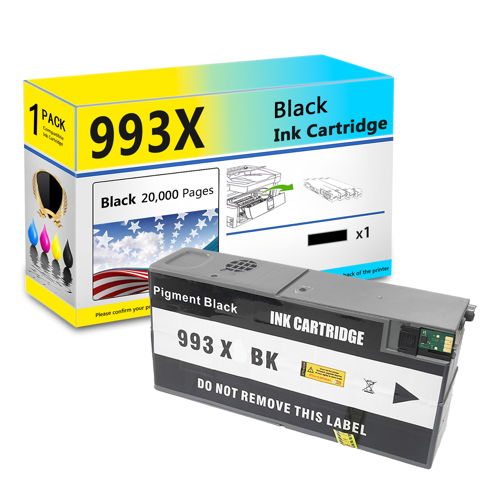 For HP 993X Ink Cartridge Work For HP PageWide 755dn 774dn 774dns 750dn 750dw 772dn 772dw 777z 777zs Printers-PrintsBoost