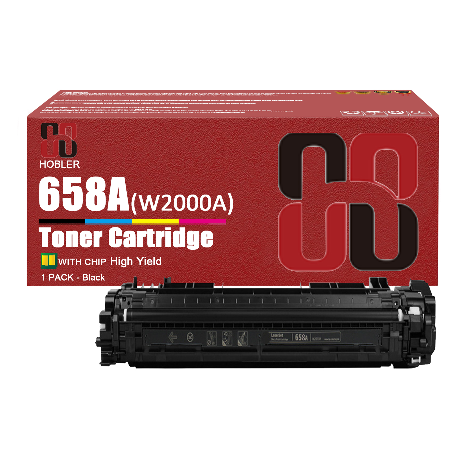 For HP 658A W2000A W2001A W2003A W2002A Toner Cartridge Work for HP Color LaserJet Enterprise M751dn M751n M751 Printers-PrintsBoost