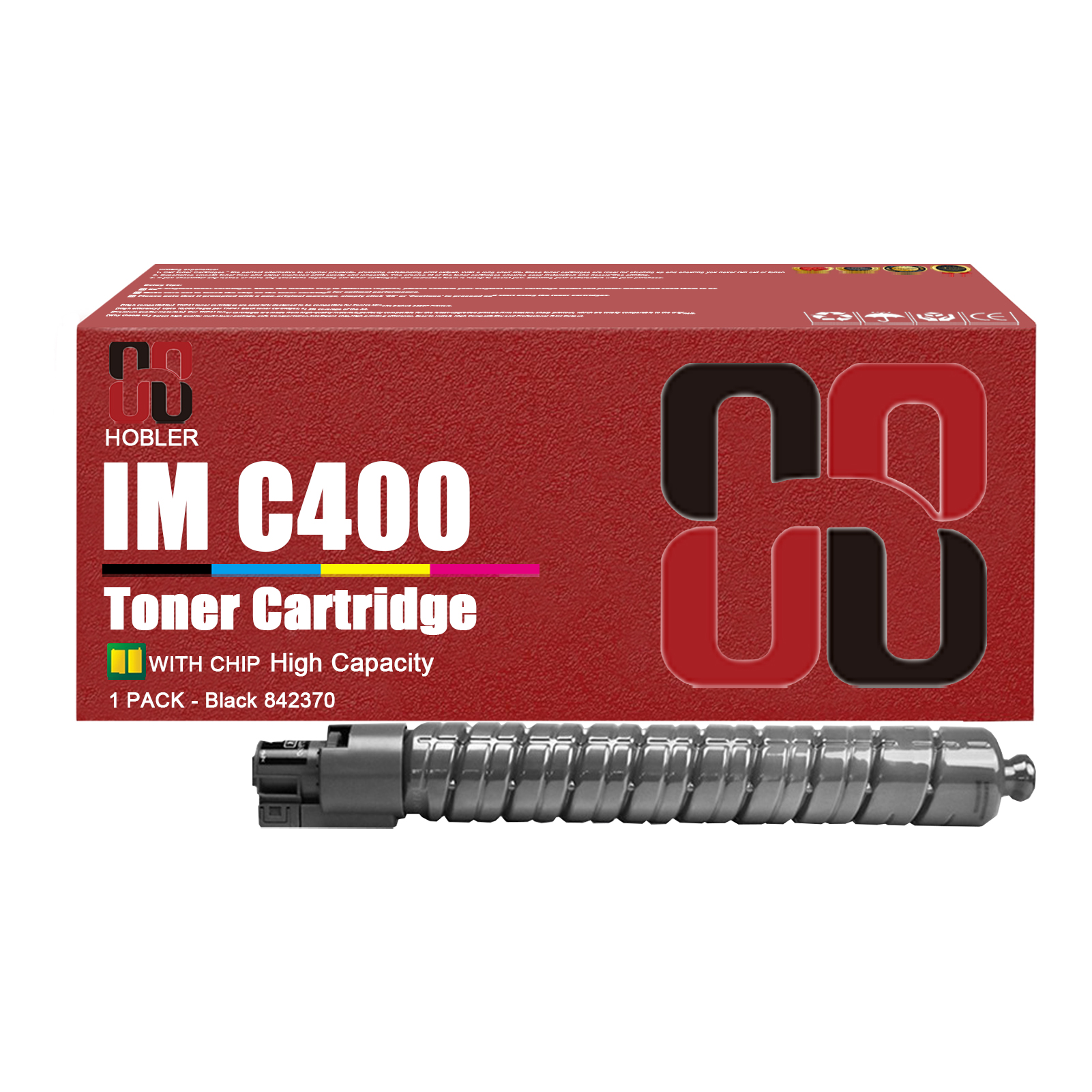 For Ricoh 842370 842371 842372 842373 Toner Cartridge Work for Ricoh IMC400 IMC400F IMC400SF IMC400SRF Printers-PrintsBoost