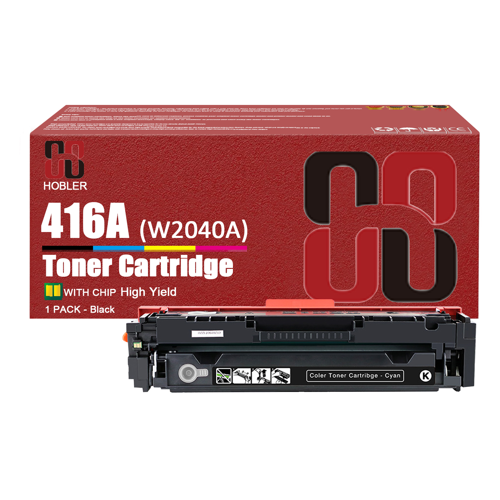 For HP 416A W2040A W2041A W2043A W2042A Toner Cartridge Work for HP LaserJet M454dn M454dw MFP M479dw M479fdn M479fdw M479fnw Printers-PrintsBoost