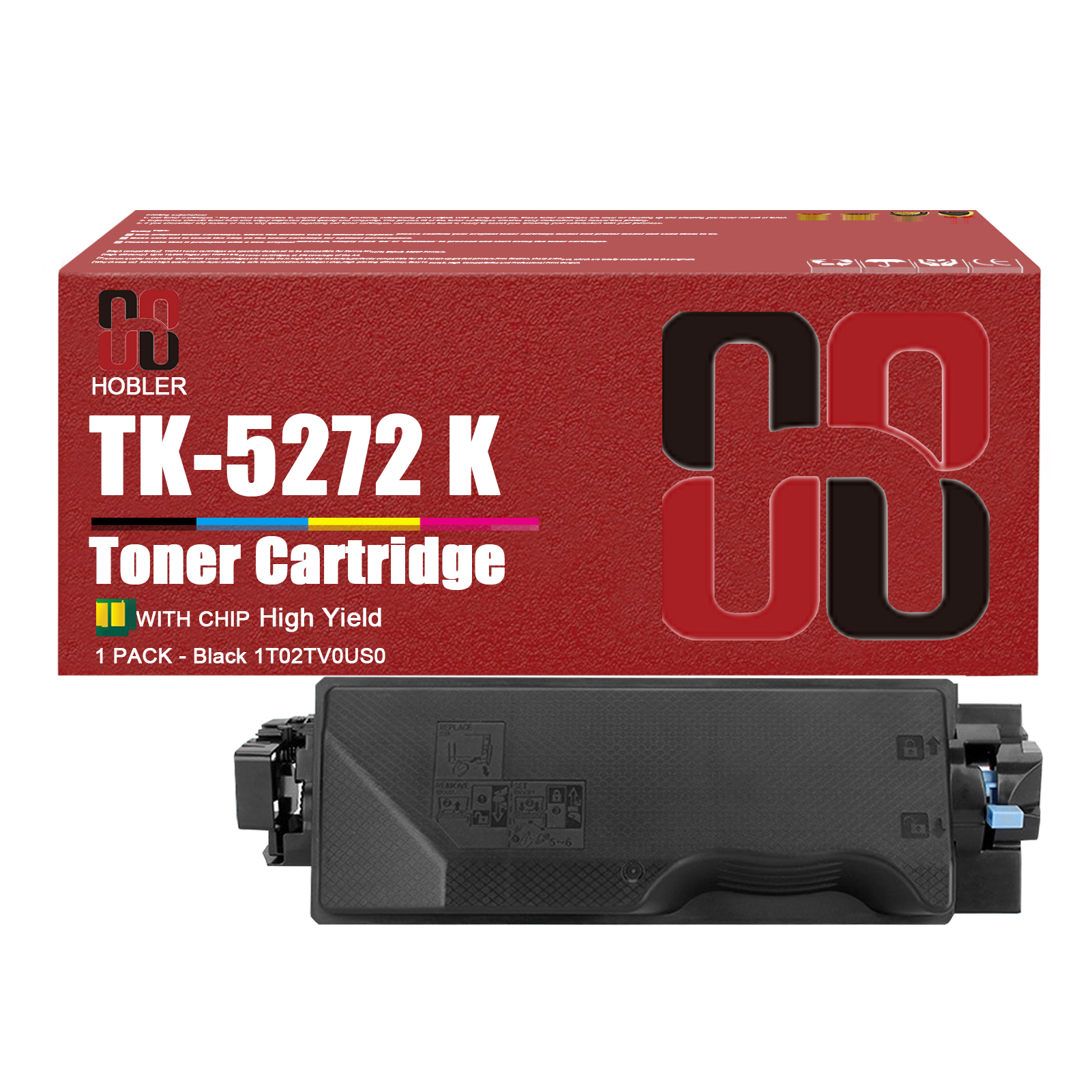 For Kyocera TK-5272 TK-5272K TK-5272C TK-5272M TK-5272Y Toner Cartridge Work for Kyocera Ecosys M6235cidn M6630cidn P6230cdn Printers
