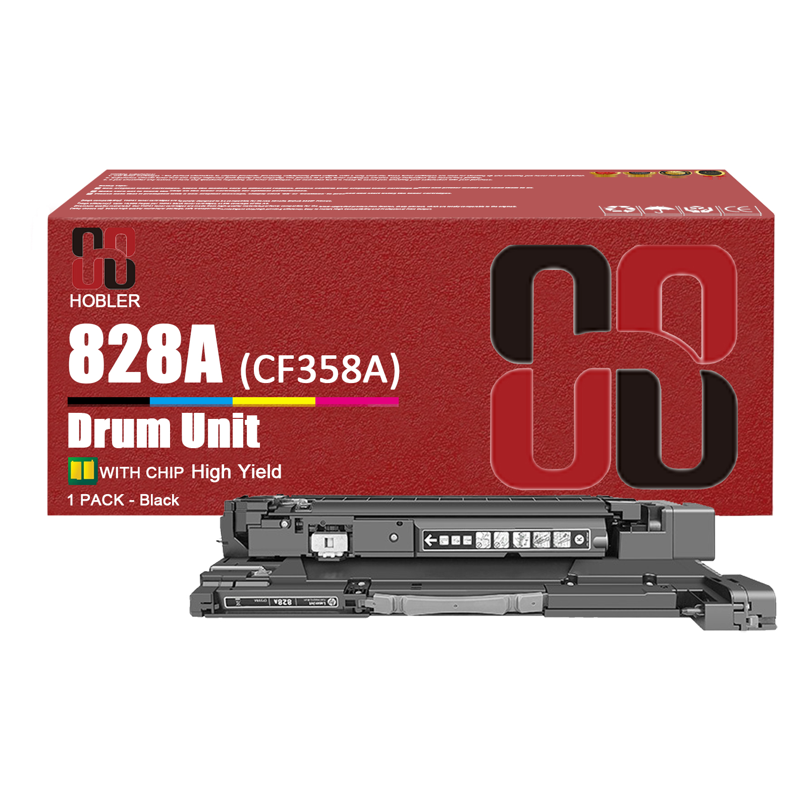 For HP 828A Imaging Drum Unit Work for HP Color LaserJet Enterprise M855 M855dn M855x M855xh M880 M880z Printers, Black │CF358A, Cyan │CF359A, Magenta │CF365A, Yellow │CF364A-PrintsBoost