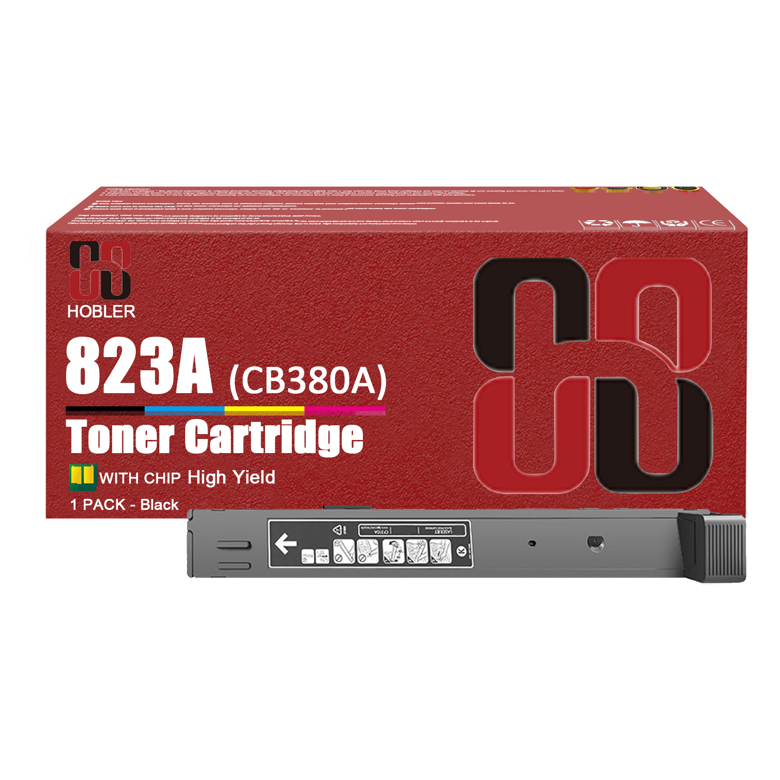 For HP 823A CB380A 824A CB381A CB383A CB382A Toner Cartridge Work for HP Color LaserJet CM6030 CM6030f CM6040f CP6015 CP6015dn Printers