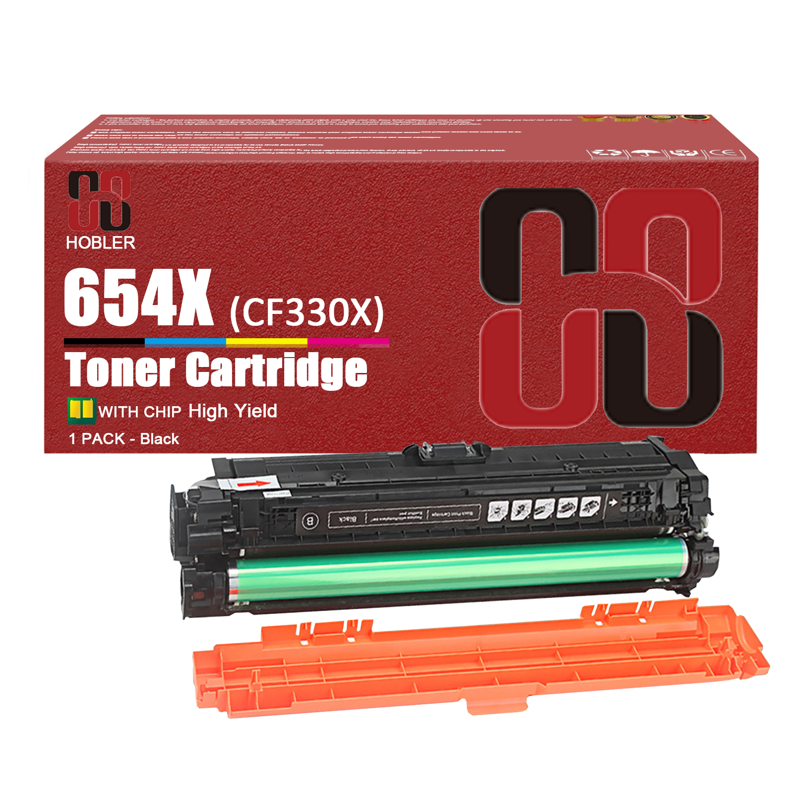 For HP 654X CF330X 654A CF331A CF333A CF332A Toner Cartridge Work for HP Color LaserJet Enterprise M651 M651n M651dn M651xh Printers