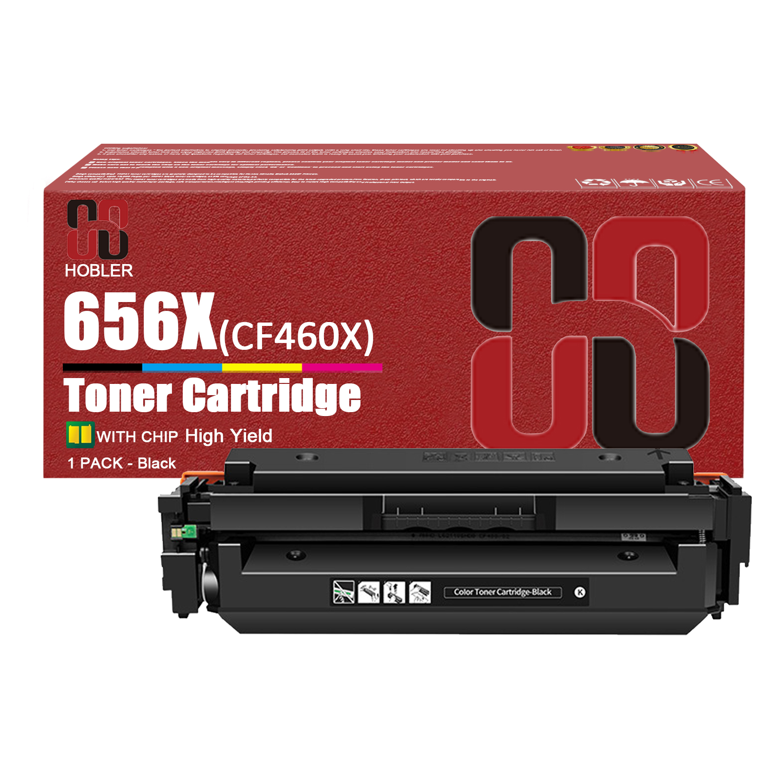 For HP 656X CF460X CF461X CF463X CF462X Toner Cartridge Work for HP Color LaserJet Enterprise M652n M652dn M653dn M653x Printers