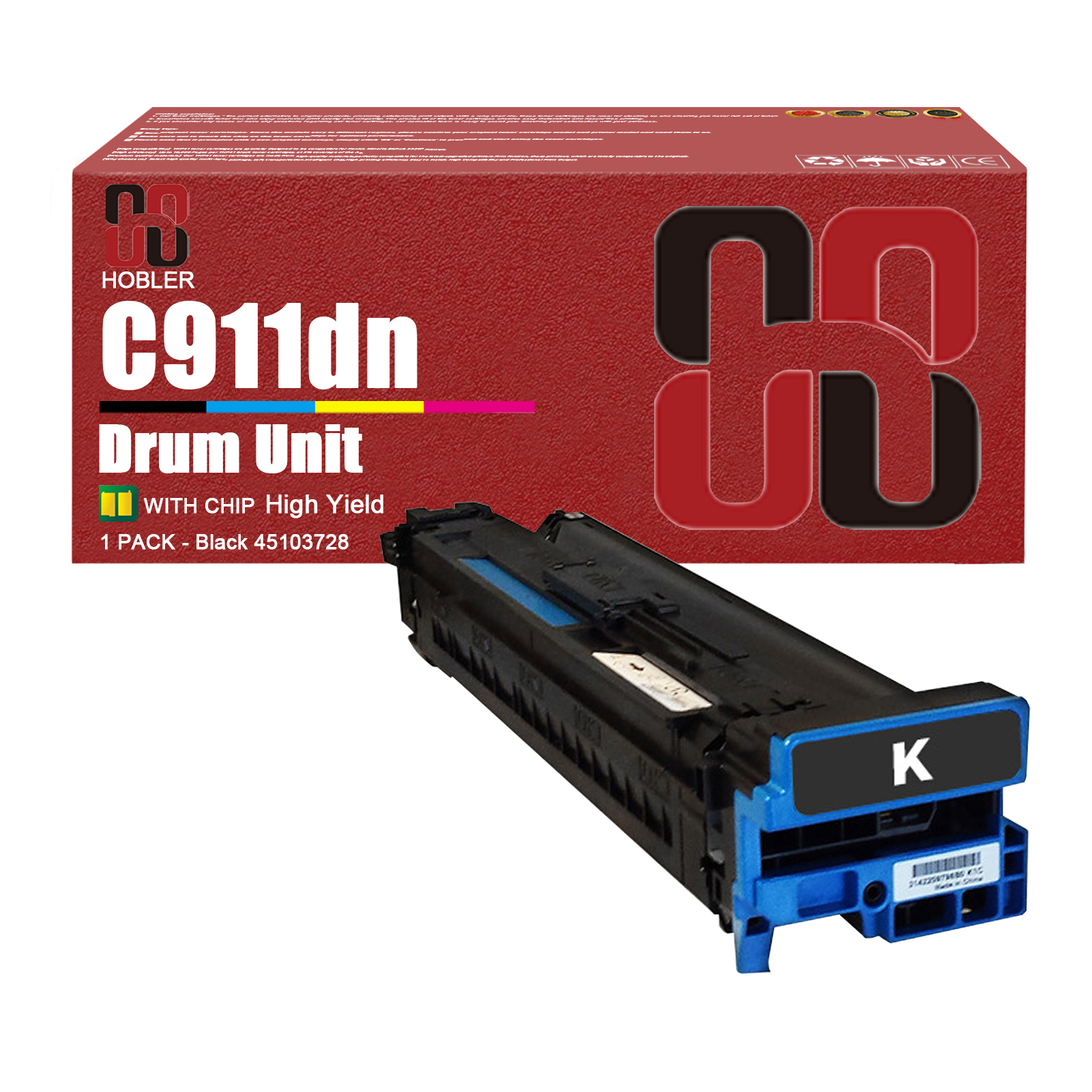 For OKI 45103728 45103727 45103726 45103725 Imaging Drum Unit Work for OKI C911 C911dn C931 C931dn C941 C941dn Printers-PrintsBoost