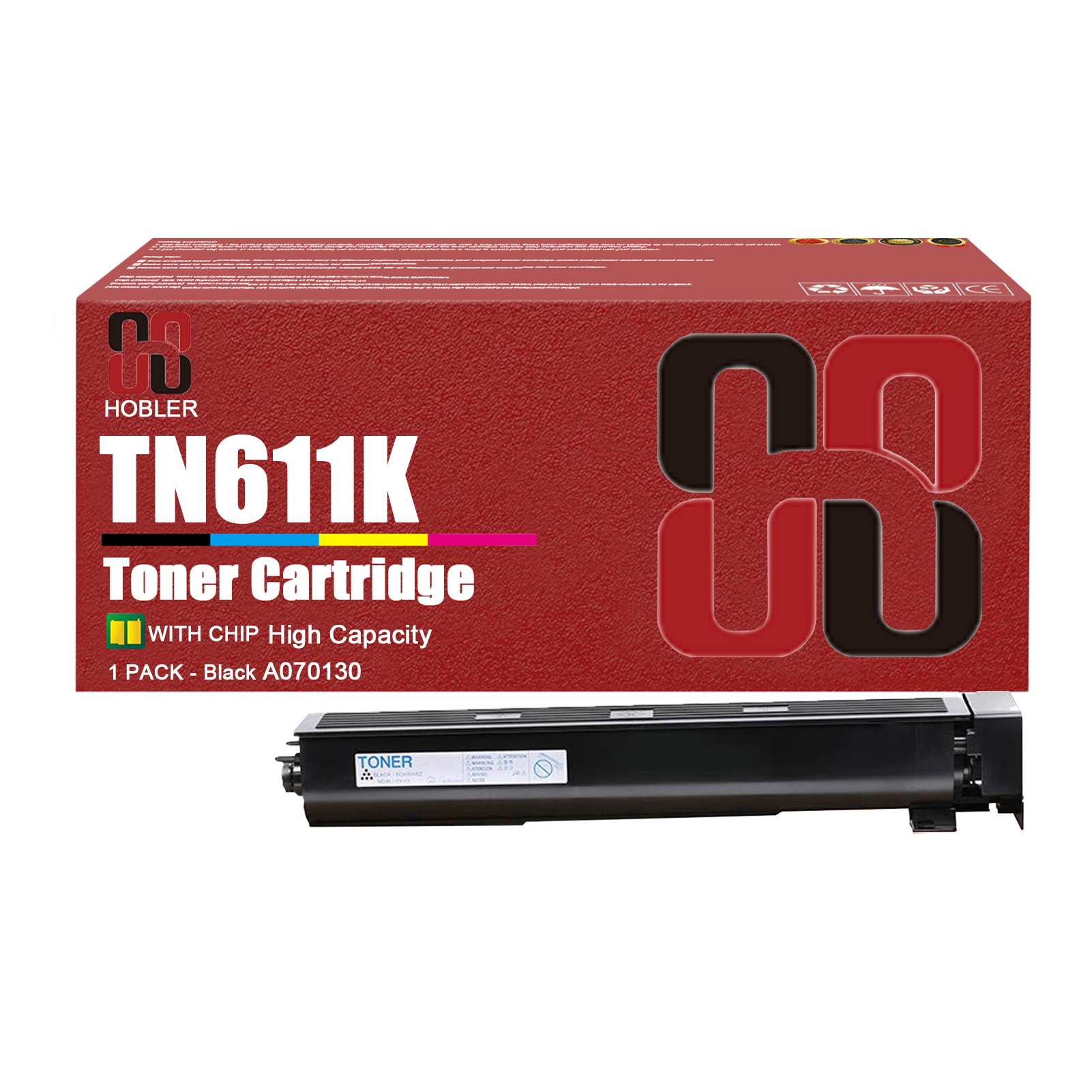 For Konica Minolta TN611K TN611C TN611M TN611Y A070130 A070430 A070330 A070230 Toner Cartridge Work for Bizhub C451 C550 C650 Printers-PrintsBoost