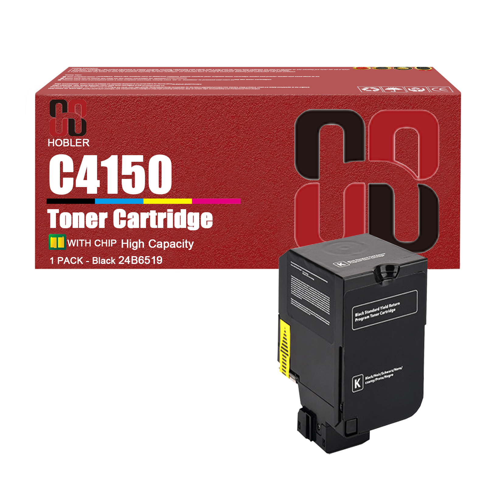 For Lexmark C4150 24B6519 24B6516 24B6517 24B6518 Toner Cartridge Work for Lexmark C4150 Printer