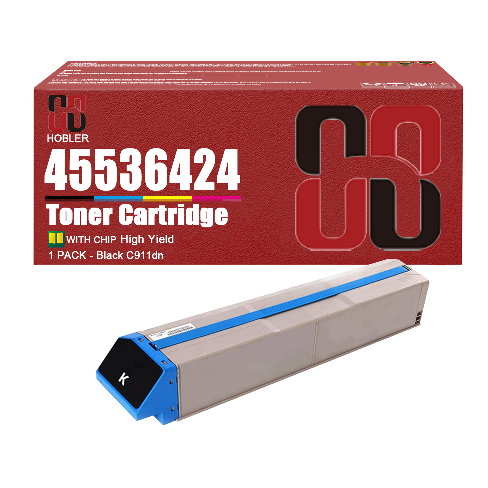 For OKI C911dn 45536424 45536423 45536422 45536421 Toner Cartridge Work for OKI C911dn C911 Printers