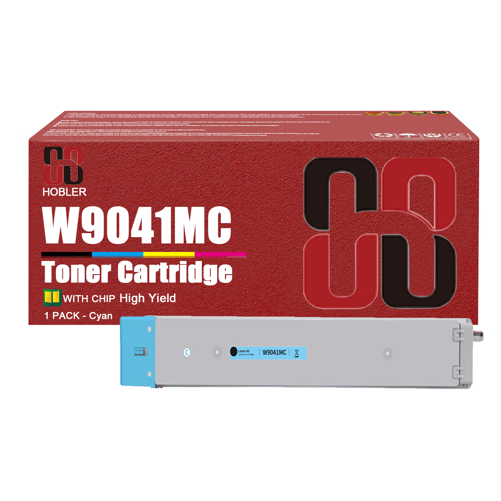 For HP W9040MC W9041MC W9043MC W9042MC Toner Cartridges Work for HP Color LaserJet Managed MFP E77822dn E77822z E77825dn E77825z E77830dn E77830z Printers-PrintsBoost