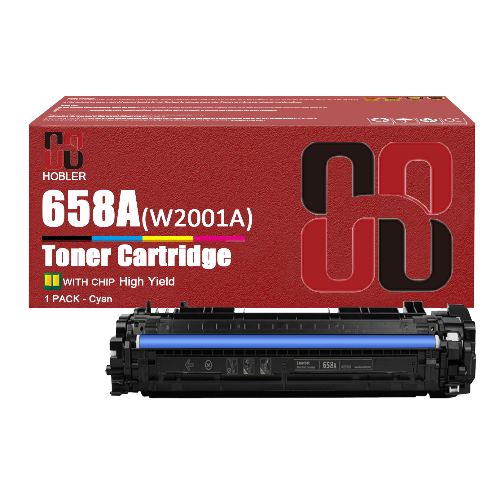 For HP 658A W2000A W2001A W2003A W2002A Toner Cartridge Work for HP Color LaserJet Enterprise M751dn M751n M751 Printers-PrintsBoost