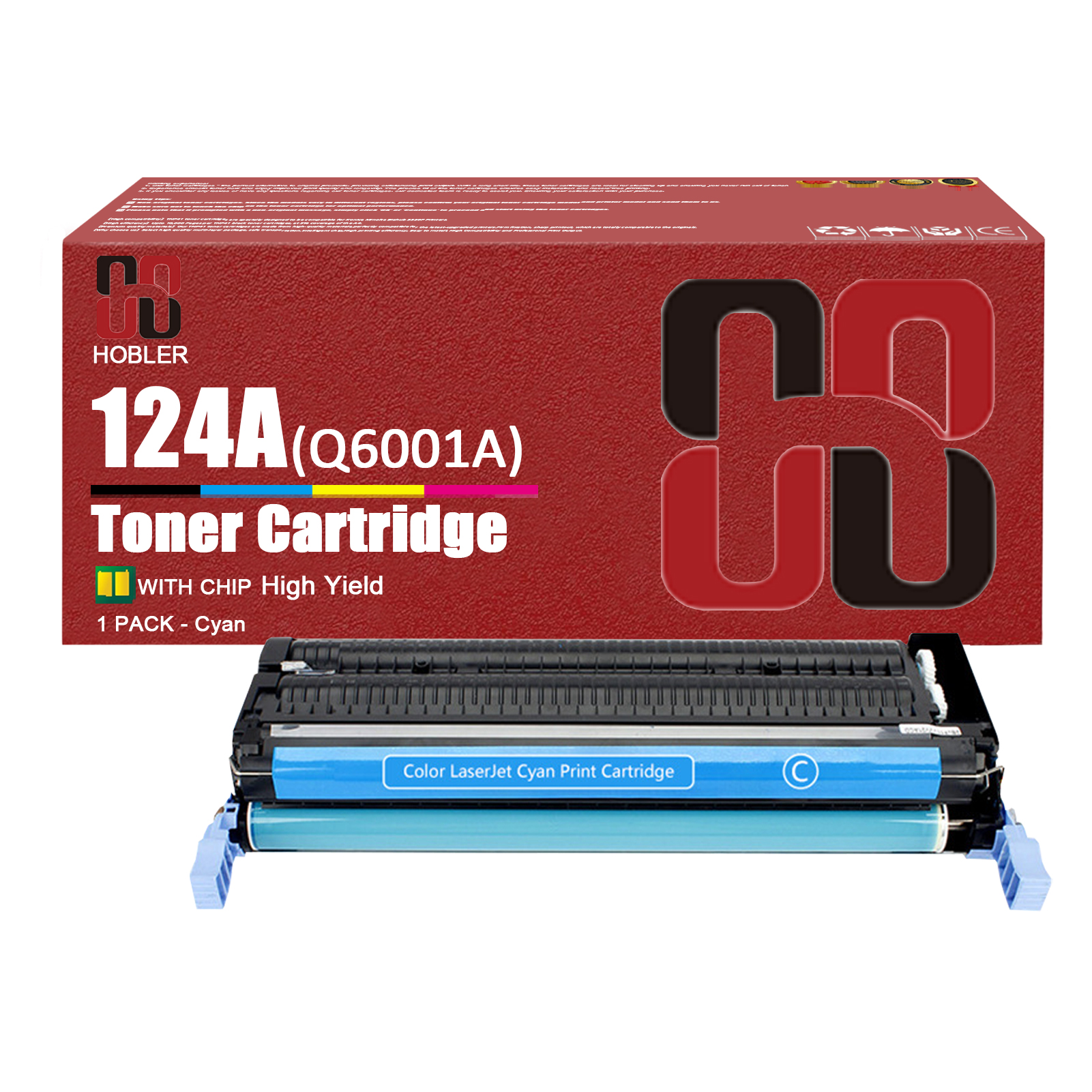 For HP 124A Q6000A Q6001A Q6003A Q6002A Toner Cartridge Work for HP Color LaserJet 1600 2600 2600n 2605dn 2605dtn CM1015 CM1017 Printers-PrintsBoost