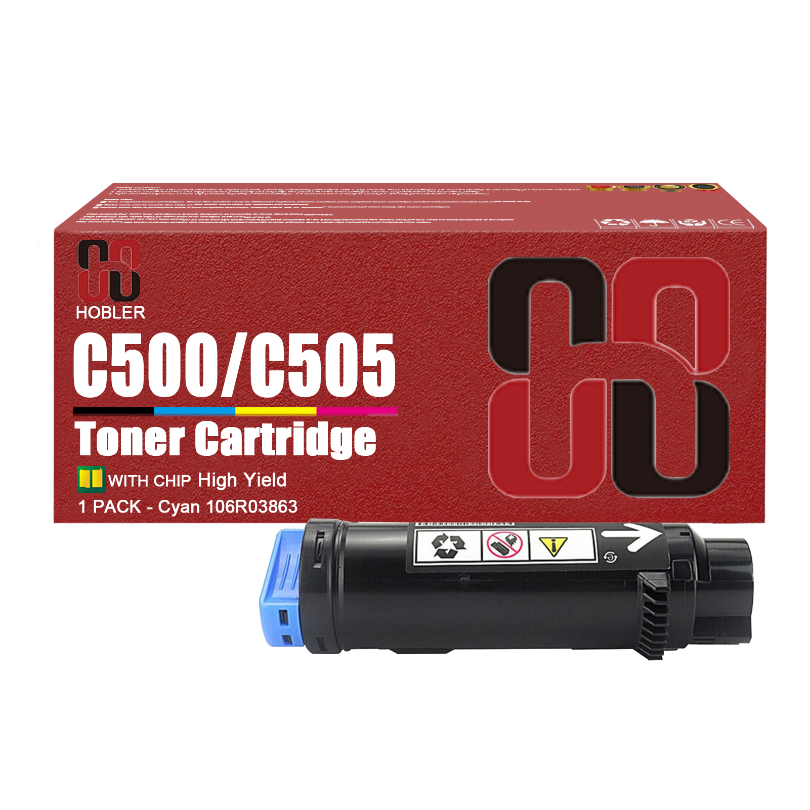 For Xerox 106R03862 106R03863 106R03864 106R03865 Toner Cartridge Work for Xerox VersaLink C500N C500DN C505N C505DN Printers-PrintsBoost