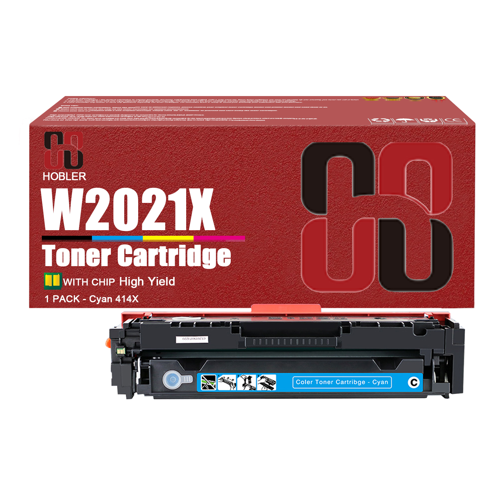 For HP 414X W2020X W2021X W2023X W2022X Toner Cartridge Work for HP Color Pro MFP M479fdw M479fdn M454dw M454dn M454 M479 Printers