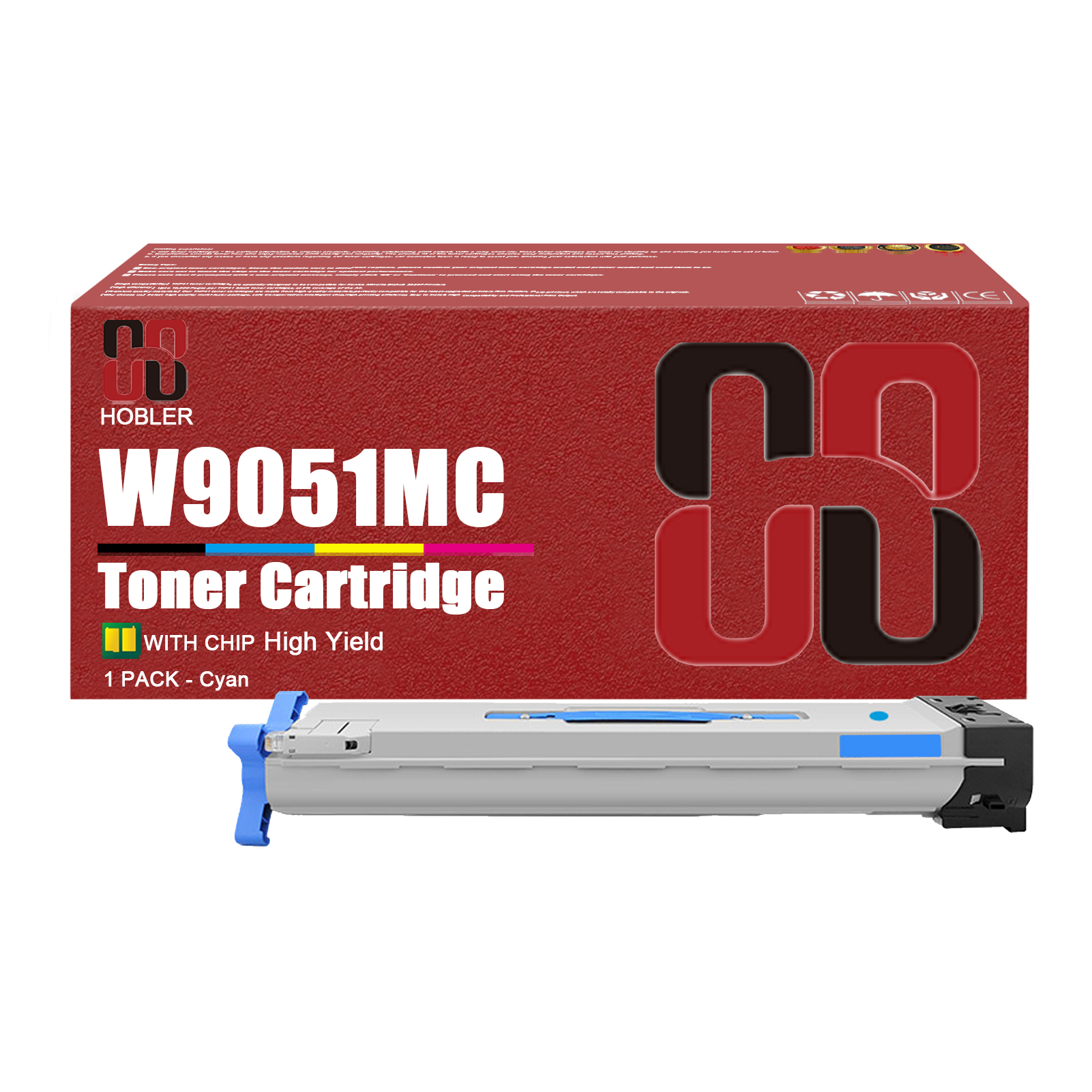 For HP W9050MC W9051MC W9053MC W9052MC Toner Cartridge Work for HP Color LaserJet Managed MFP E87640z E87650z E87660z Printers