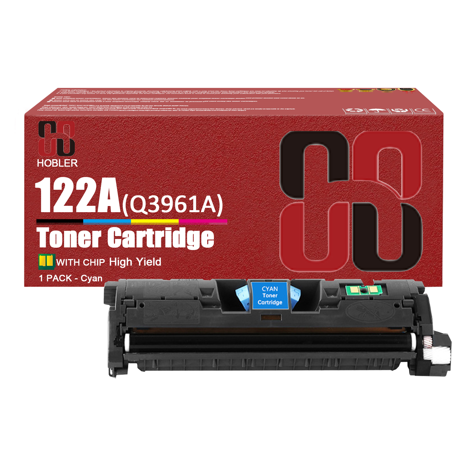 For HP 122A Q3960A Q3961A Q3963A Q3962A Toner Cartridge Work for HP Color LaserJet 2550 2550L 2550LN 2550N 2800 2820 2840 Printers