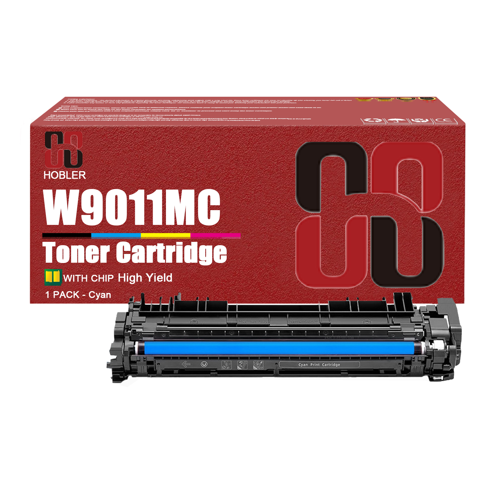 For HP W9010MC W9011MC W9013MC W9012MC Toner Cartridge Work for HP Color LaserJet Managed E85055dn Printer