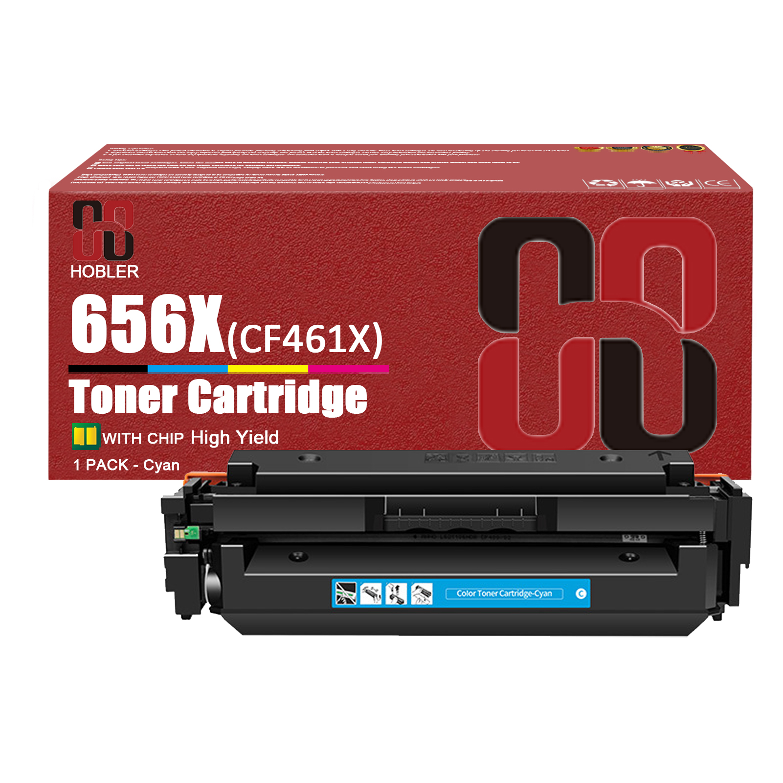 For HP 656X CF460X CF461X CF463X CF462X Toner Cartridge Work for HP Color LaserJet Enterprise M652n M652dn M653dn M653x Printers