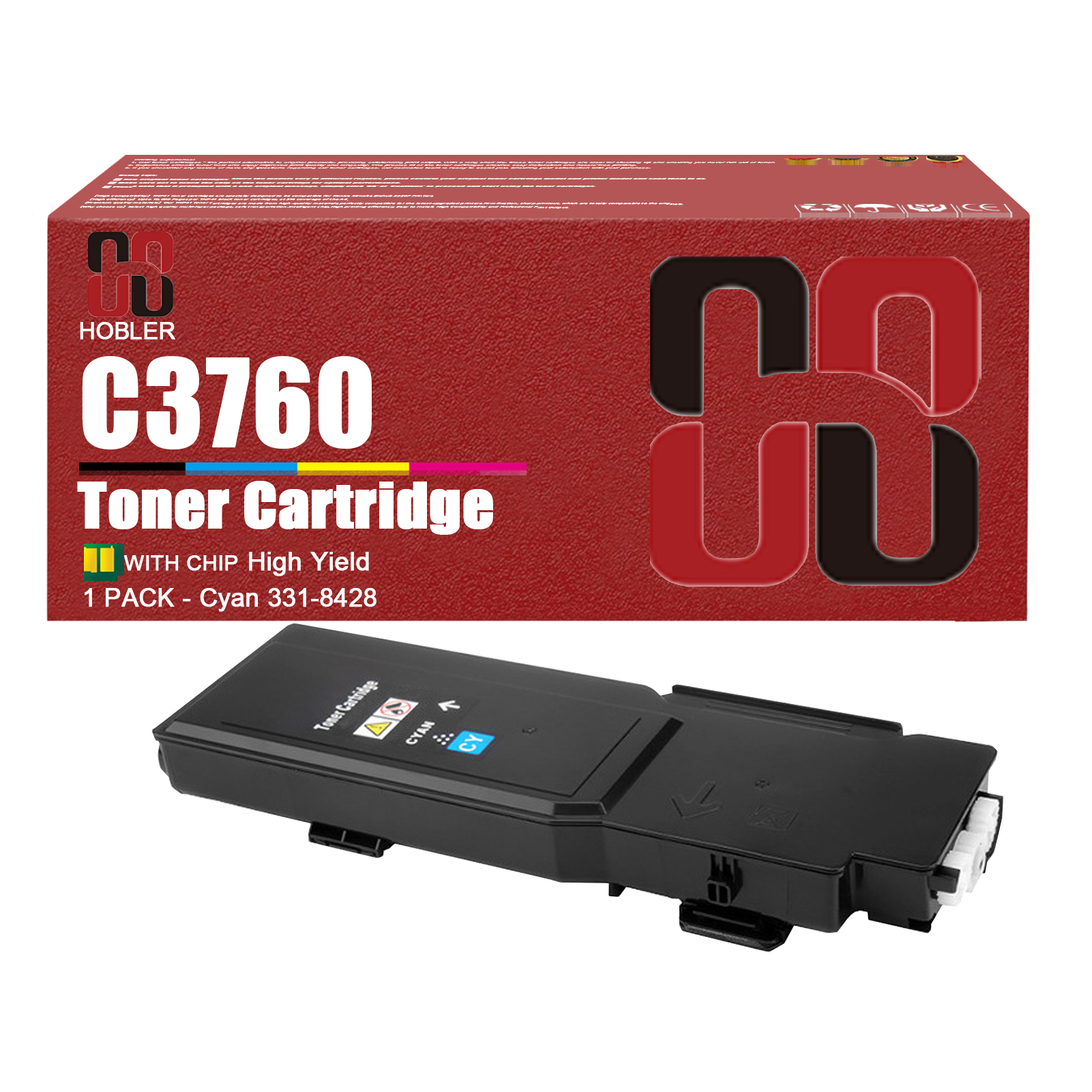 For Dell 331-8425 331-8428 331-8427 331-8426 Toner Cartridge Work for Dell C3760n C3760dn C3765dnf C3760 C3765 Printers-PrintsBoost