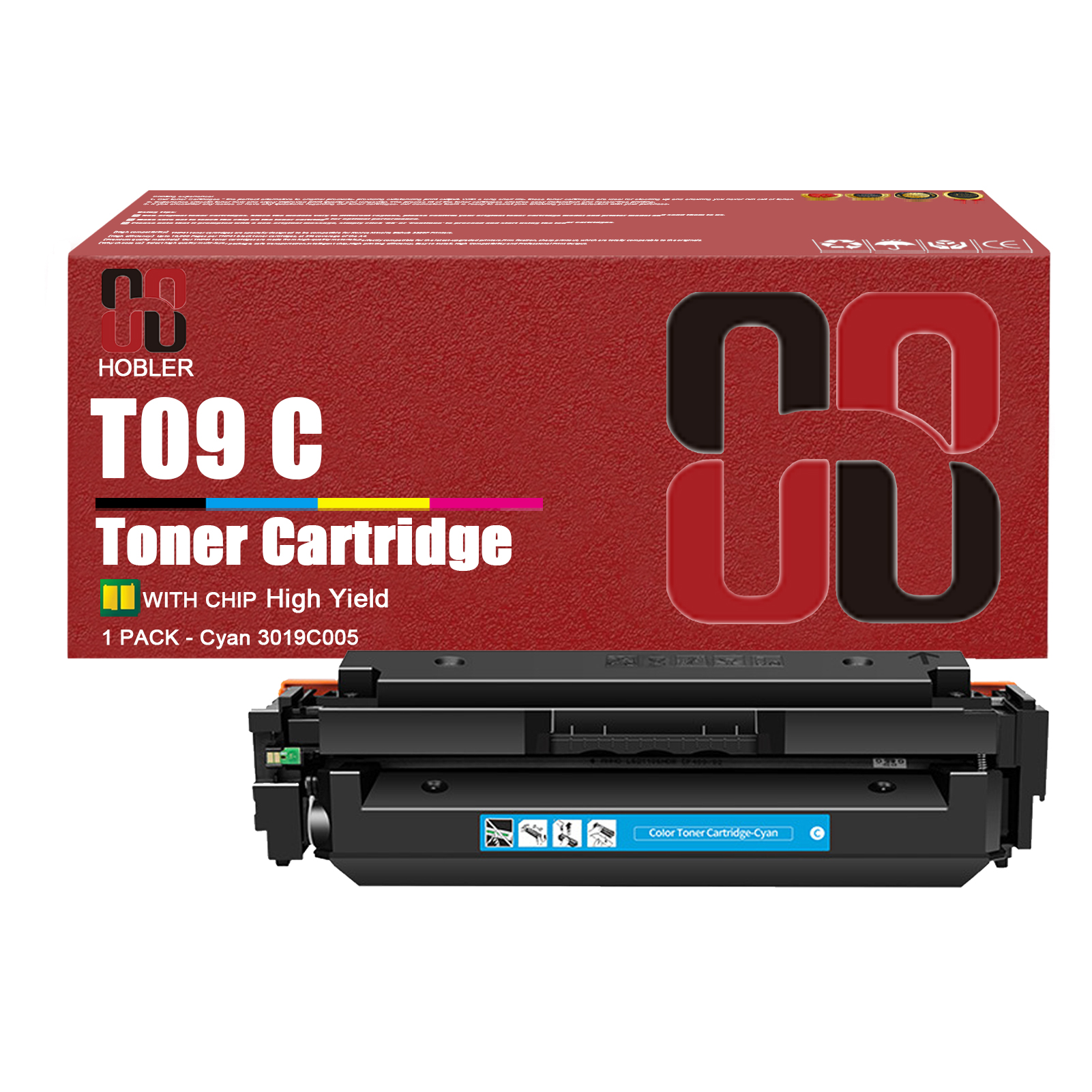 For Canon T09 T09K T09C T09M T09Y Toner Cartridge Work for Canon ImageCLASS X LBP1127C MF1127C Printers-PrintsBoost