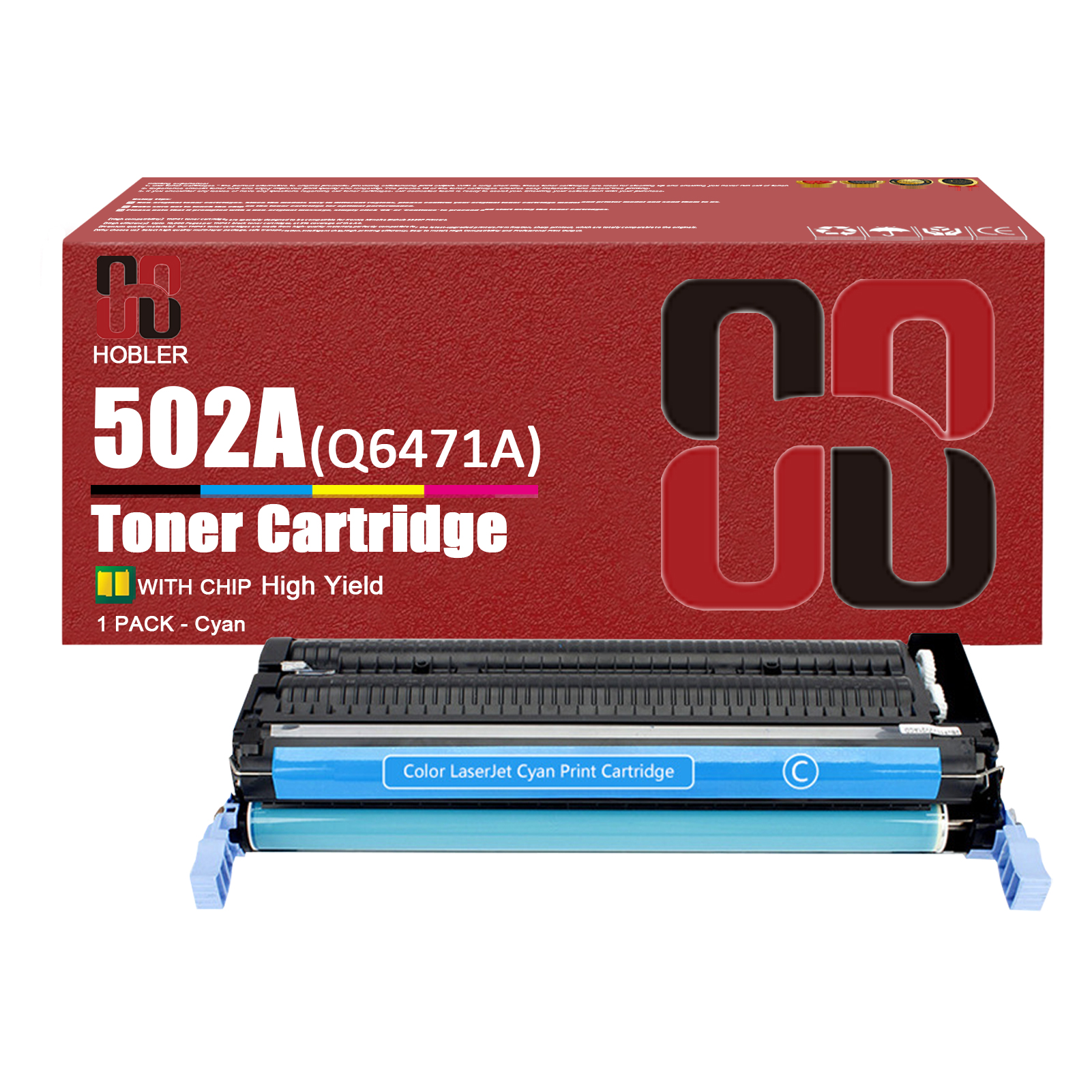 For HP 501A 502A Q6470A Q6471A Q6473A Q6472A Toner Cartridge Work for HP 3600 3600n 3600dn 3800 3800n 3800dtn CP3505 CP3505n Printers, Black │Q6470A, Cyan │Q6471A, Magenta │Q6473A, Yellow │Q6472A-PrintsBoost