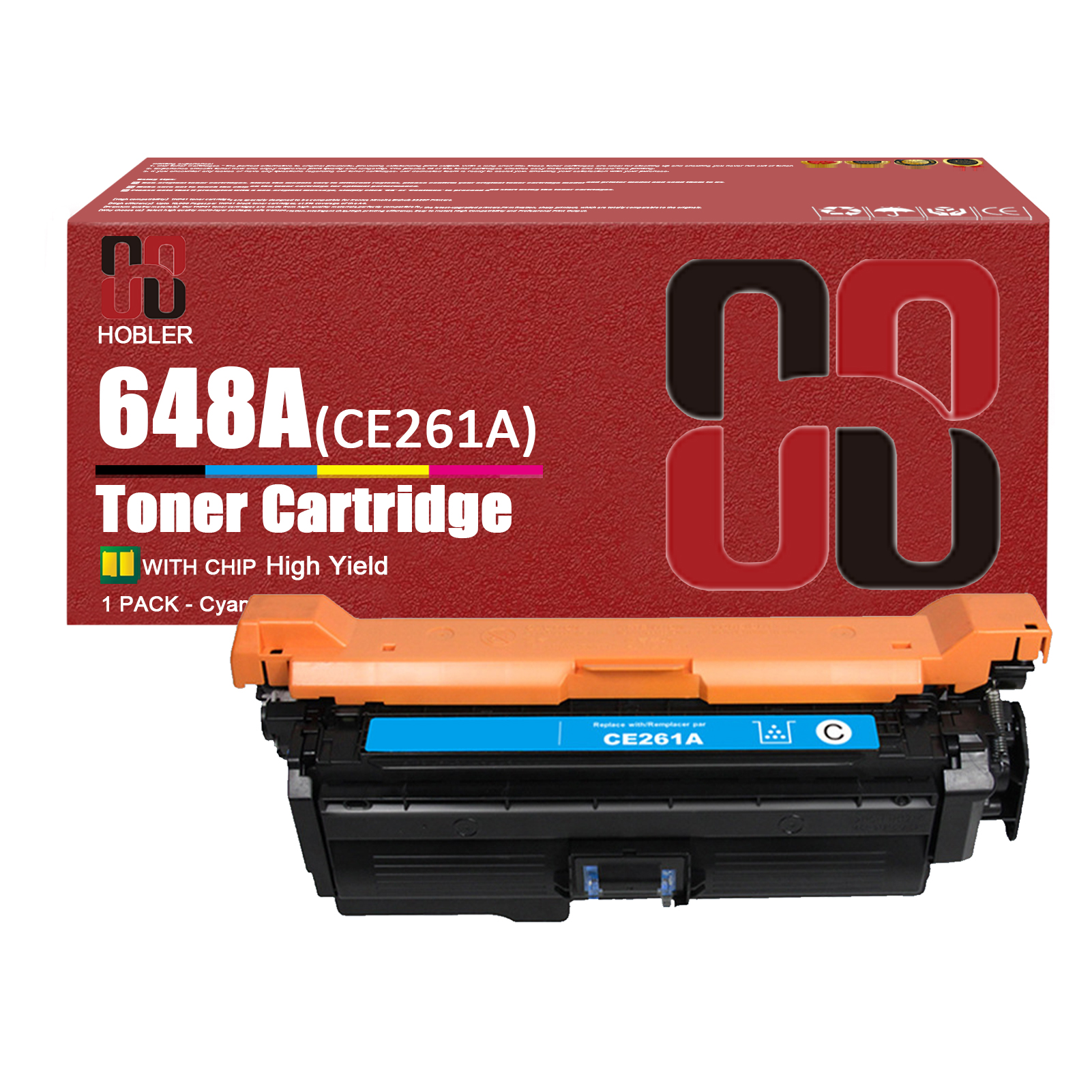 For HP 647A 648A CE260A CE261A CE262A CE263A Toner Cartridge Work for HP Enterprise CP4025 CP4025n CP4025dn CP4525n CP4525dn CP4525xh Printers, Black │CE260A, Cyan │CE261A, Magenta │CE263A, Yellow │CE262A-PrintsBoost