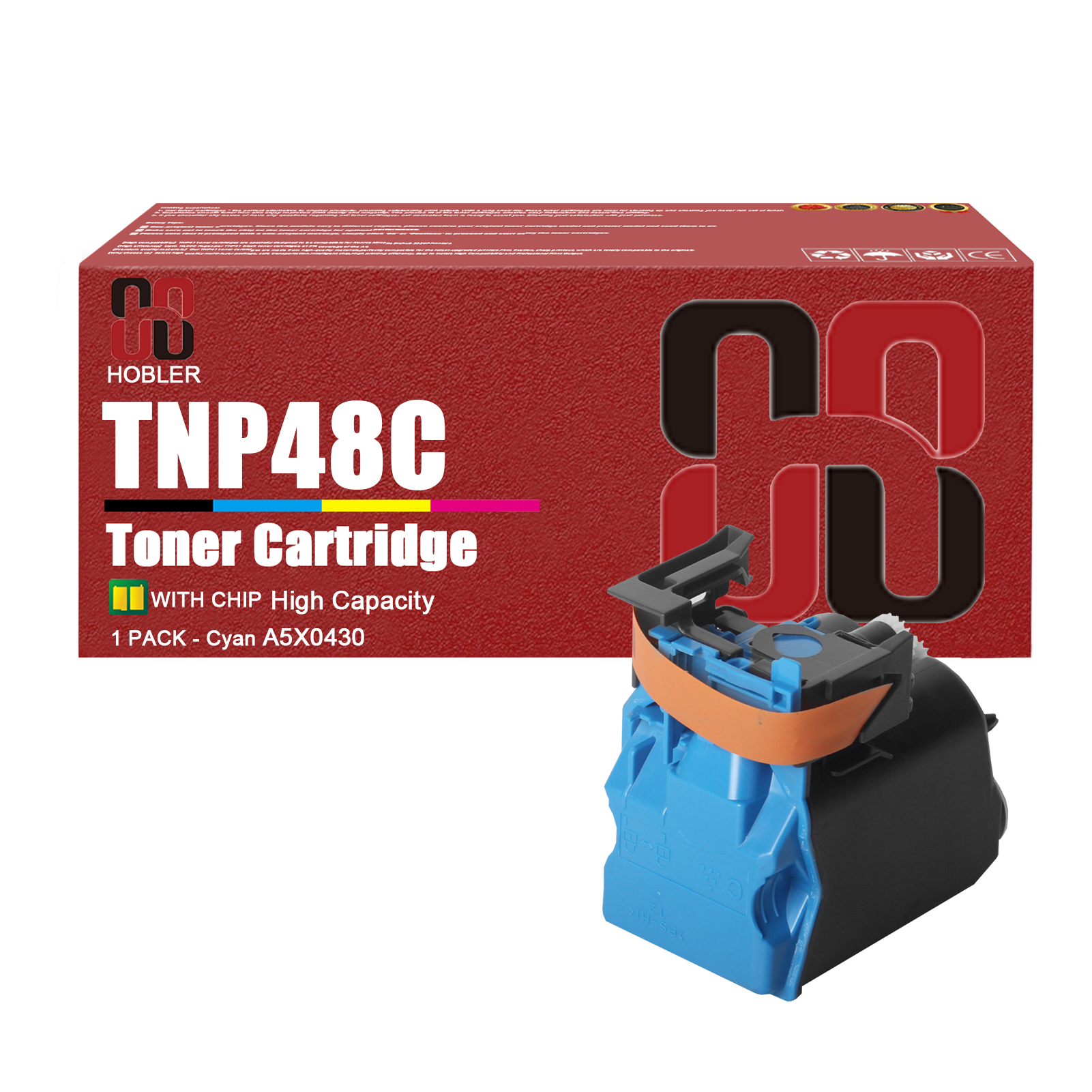For Konica Minolta TNP48K TNP48C TNP48M TNP48Y A5X0130 A5X0430 A5X0330 A5X0230 Toner Cartridge Work for Bizhub C3350 C3850 C3850FS Printers-PrintsBoost
