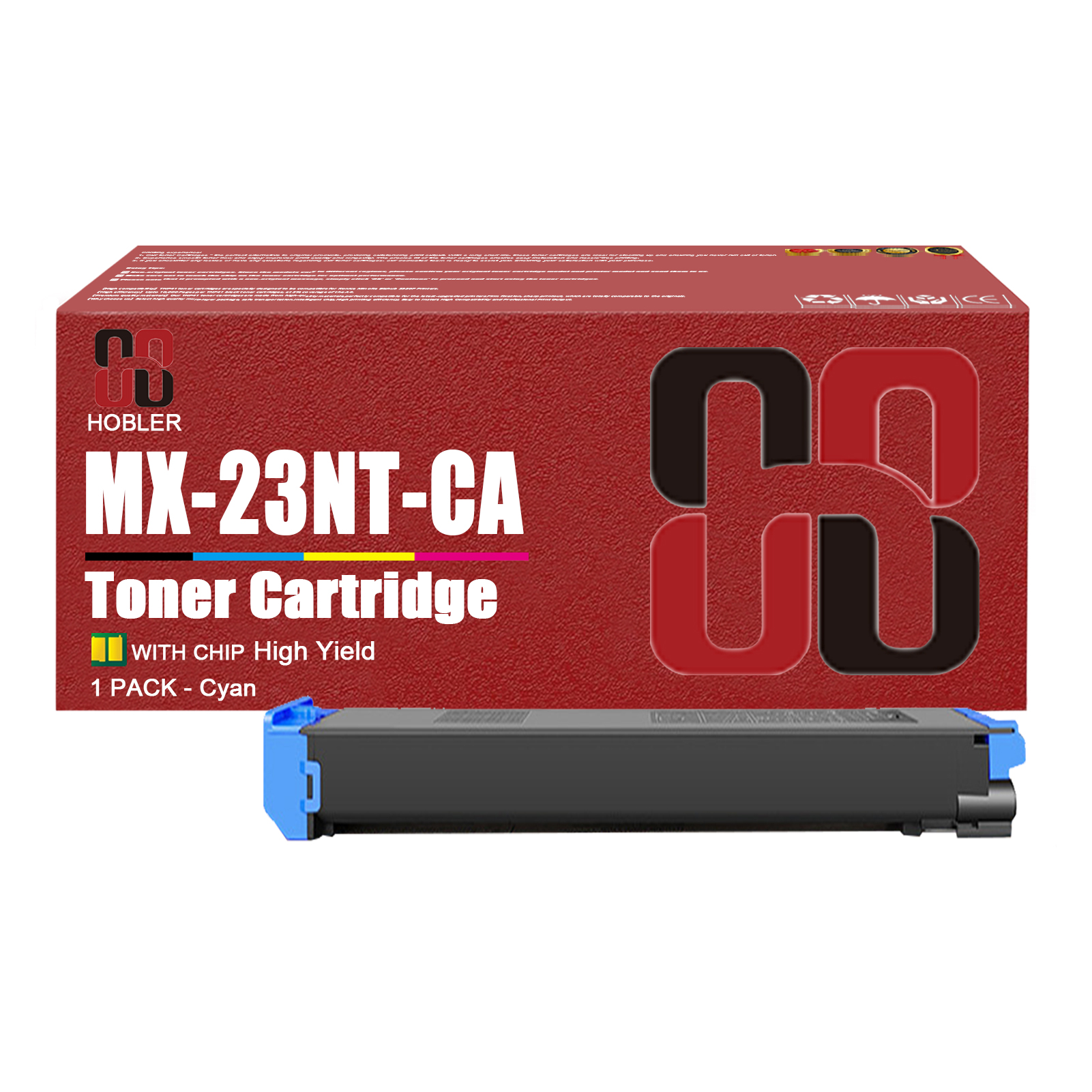 For Sharp MX-23NT MX-23NTBA MX-23NTCA MX-23NTMA MX-23NTYA Toner Cartridge Work for Sharp MX-1810U MX-2010U MX-2310U MX-3111U MX-2314N MX-2614N MX-3114N MX-2616N MX-3116N Printers-PrintsBoost