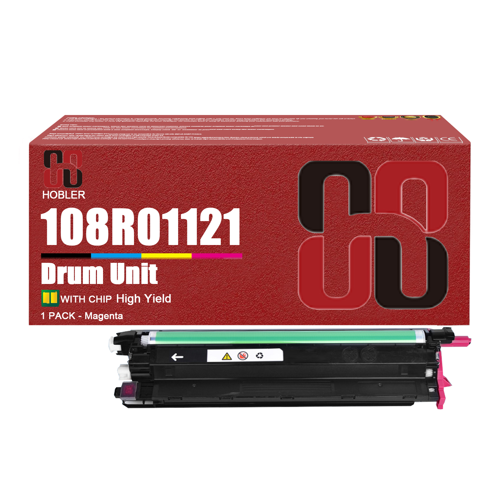 For Xerox 108R01121 Imaging Drum Unit Work for Xerox Phaser 6600 VersaLink C400 C405 WorkCentre 6605 6655 Printers-PrintsBoost