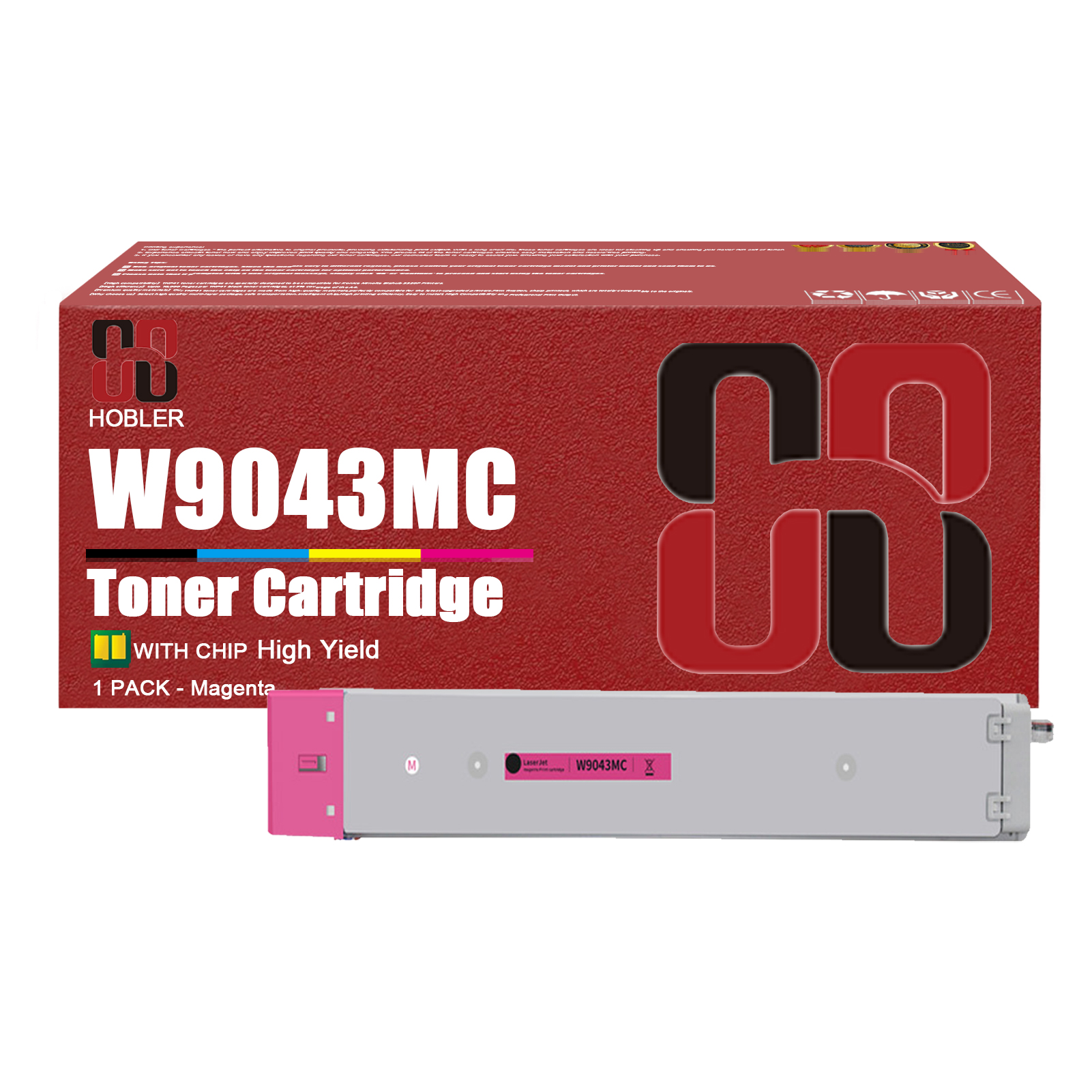 For HP W9040MC W9041MC W9043MC W9042MC Toner Cartridges Work for HP Color LaserJet Managed MFP E77822dn E77822z E77825dn E77825z E77830dn E77830z Printers-PrintsBoost