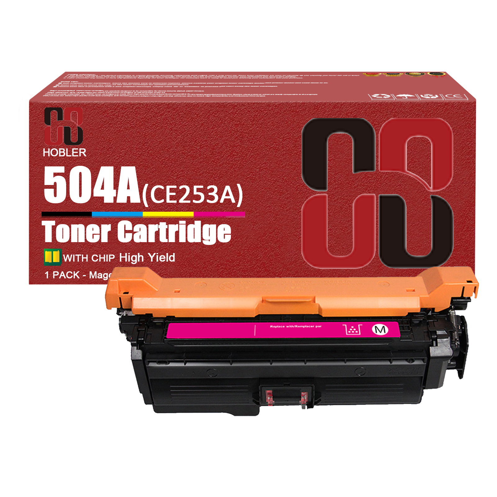 For HP 504A CE250A CE251A CE253A CE252A Toner Cartridge Work for HP Color LaserJet CM3530 CM3530fs CP3525 CP3525dn CP3525n CP3525x CP3530 CM3530ts Printers-PrintsBoost