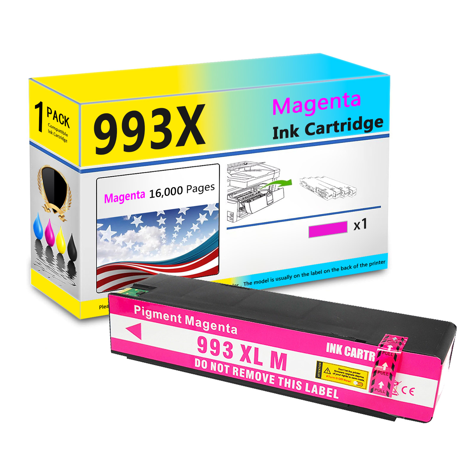 For HP 993X Ink Cartridge Work For HP PageWide 755dn 774dn 774dns 750dn 750dw 772dn 772dw 777z 777zs Printers-PrintsBoost