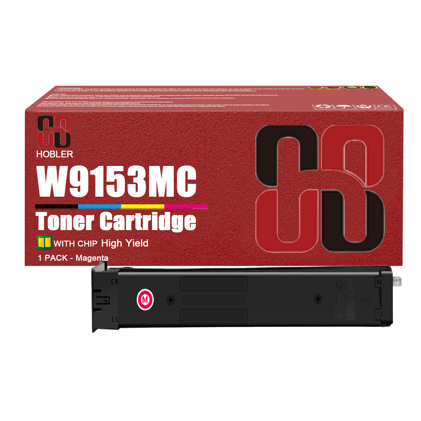 For HP W9150MC W9151MC W9153MC W9152MC Toner Cartridge Work for HP Color LaserJet Managed MFP E78625dn E78630dn E78635dn Printers-PrintsBoost