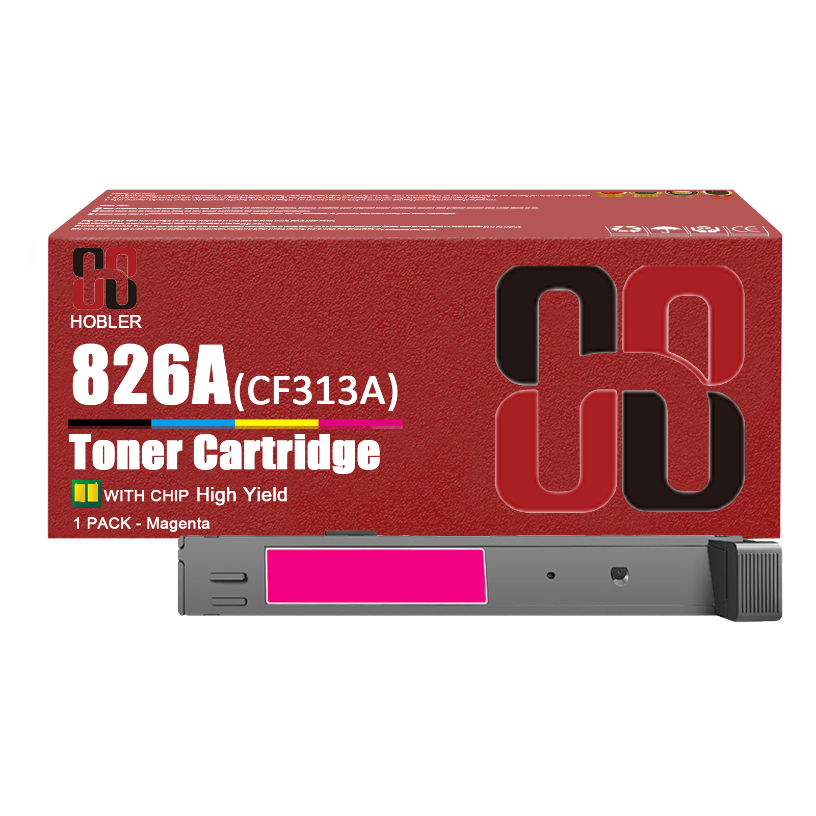 For HP 826A CF310A CF311A CF313A CF312A Toner cartridge Work for HP Color LaserJet Enterprise M855 M855xh M855X+ M855dh Printers-PrintsBoost