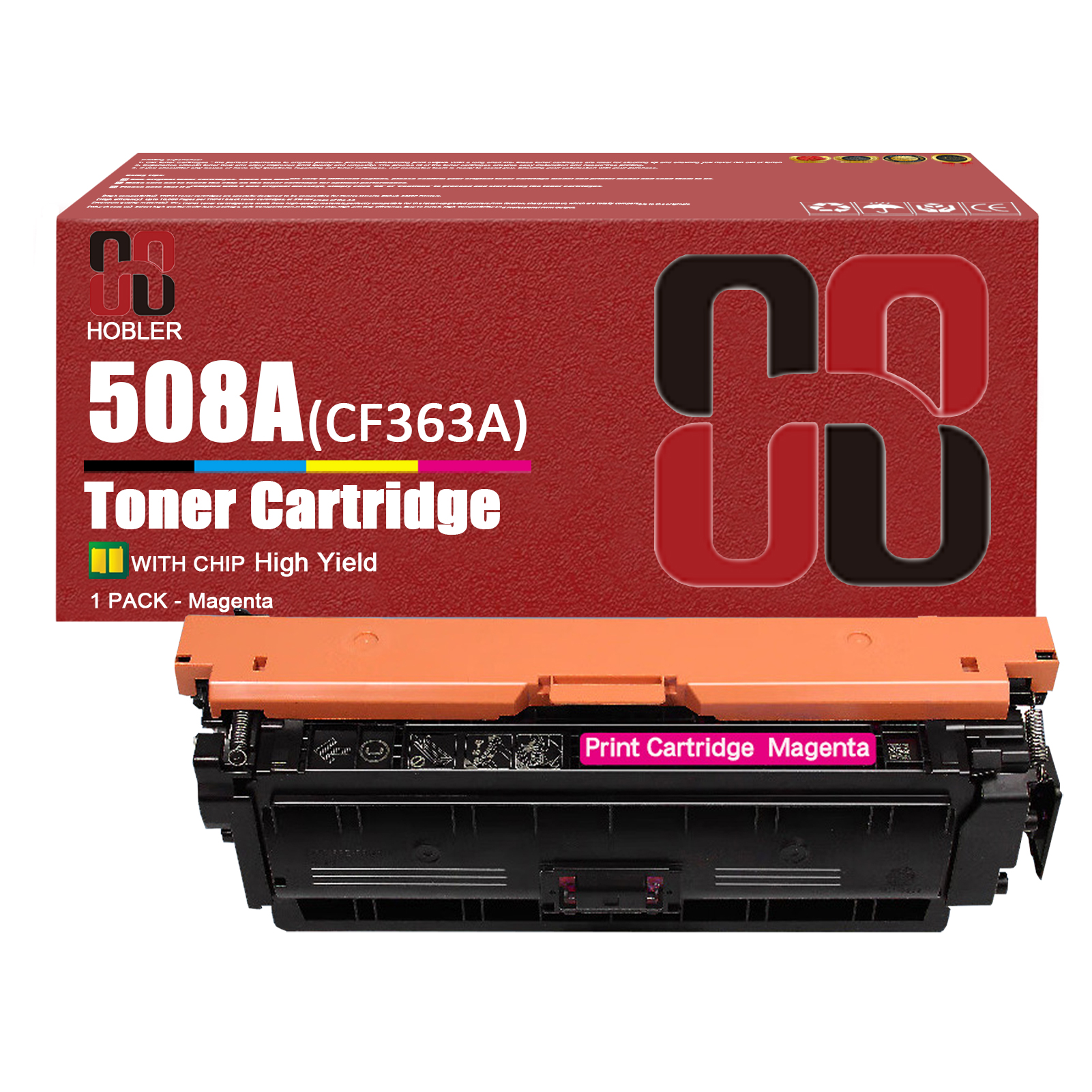 For HP 508A CF360A CF361A CF363A CF362A Toner Cartridge Work for HP Color LaserJet M553n M553X M553dn M552dn M577dn M577f M577z Printers-PrintsBoost