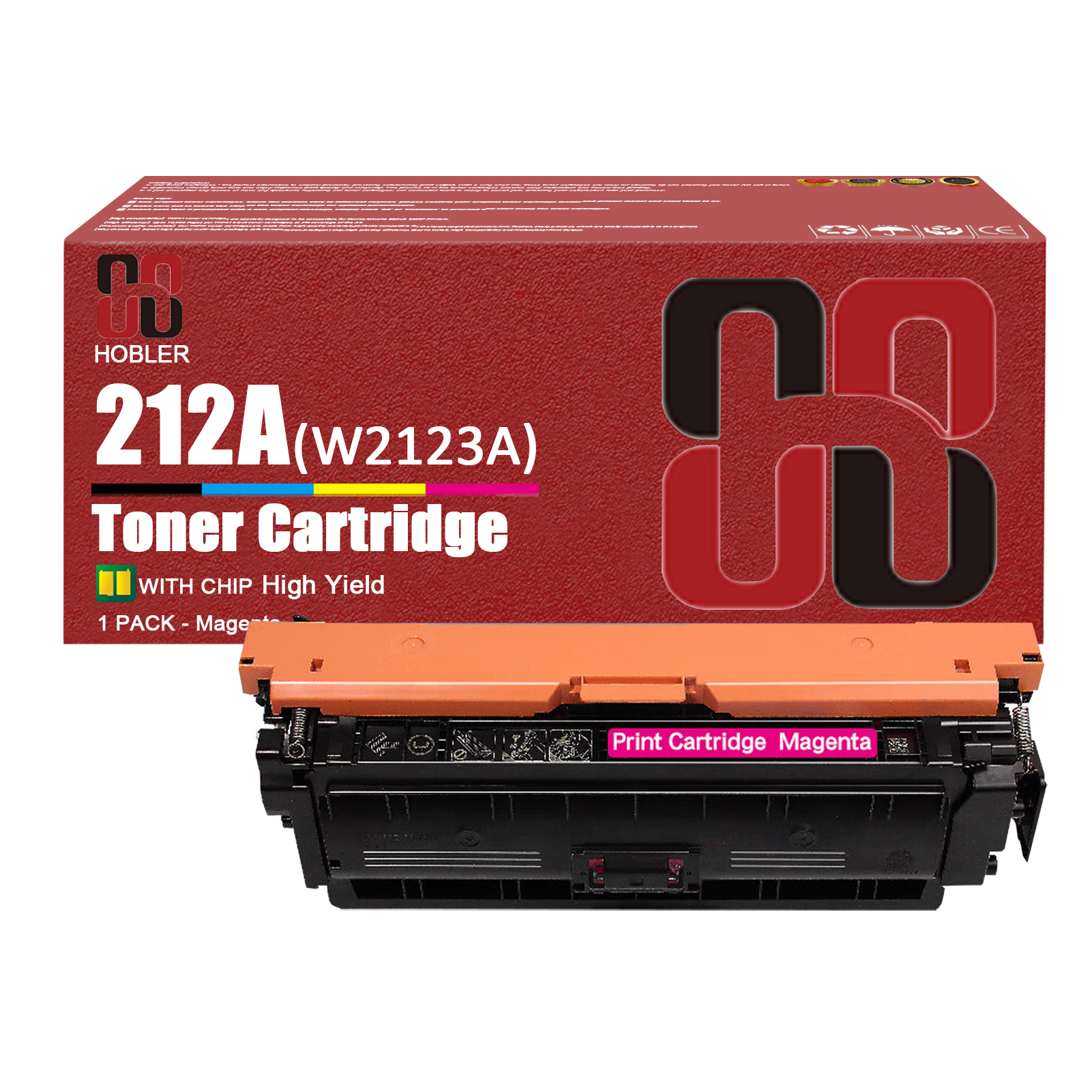 For HP 212A W2120A W2121A W2122A W2123A Toner Cartridge Work for HP Color Enterprise M555dn M554dn M555x M578f M578dn M578c M578z Printers-PrintsBoost