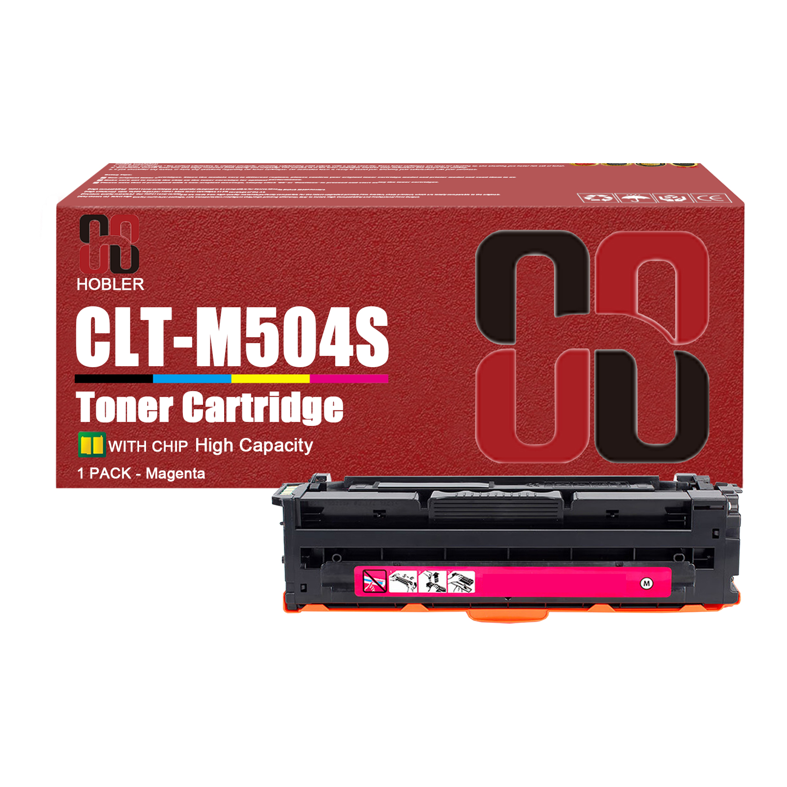 For Samsung CLT-K504S CLT-C504S CLT-M504S CLT-Y504S Toner Cartridge Work for Samsung SL-C1810W SL-C1860FW CLP-415N CLP-415NW CLP-470 CLP-475 Printers-PrintsBoost