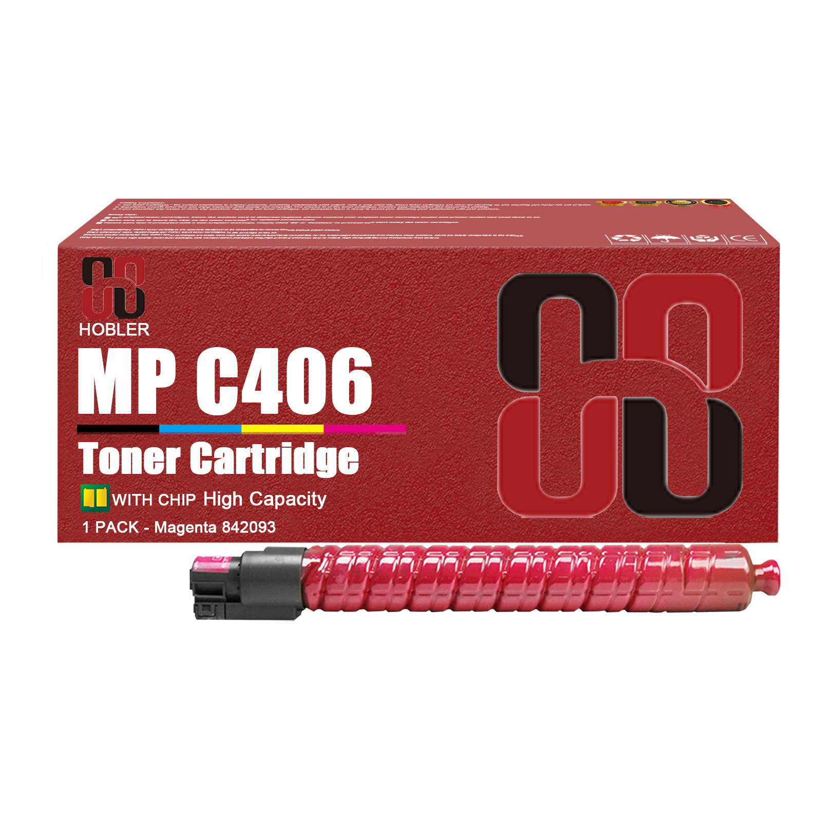 For Ricoh 842091 842092 842093 842094 Toner Cartridge Work for Ricoh MP C306 C307 C406 C407 Printers