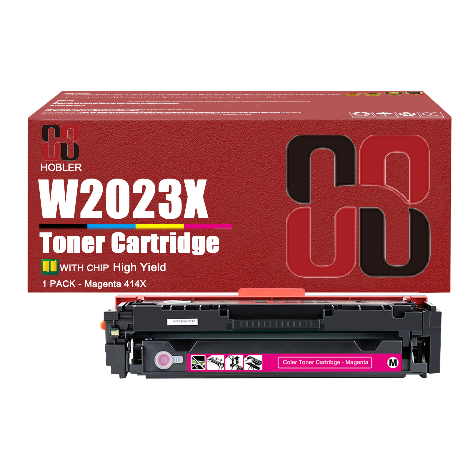 For HP 414X W2020X W2021X W2023X W2022X Toner Cartridge Work for HP Color Pro MFP M479fdw M479fdn M454dw M454dn M454 M479 Printers