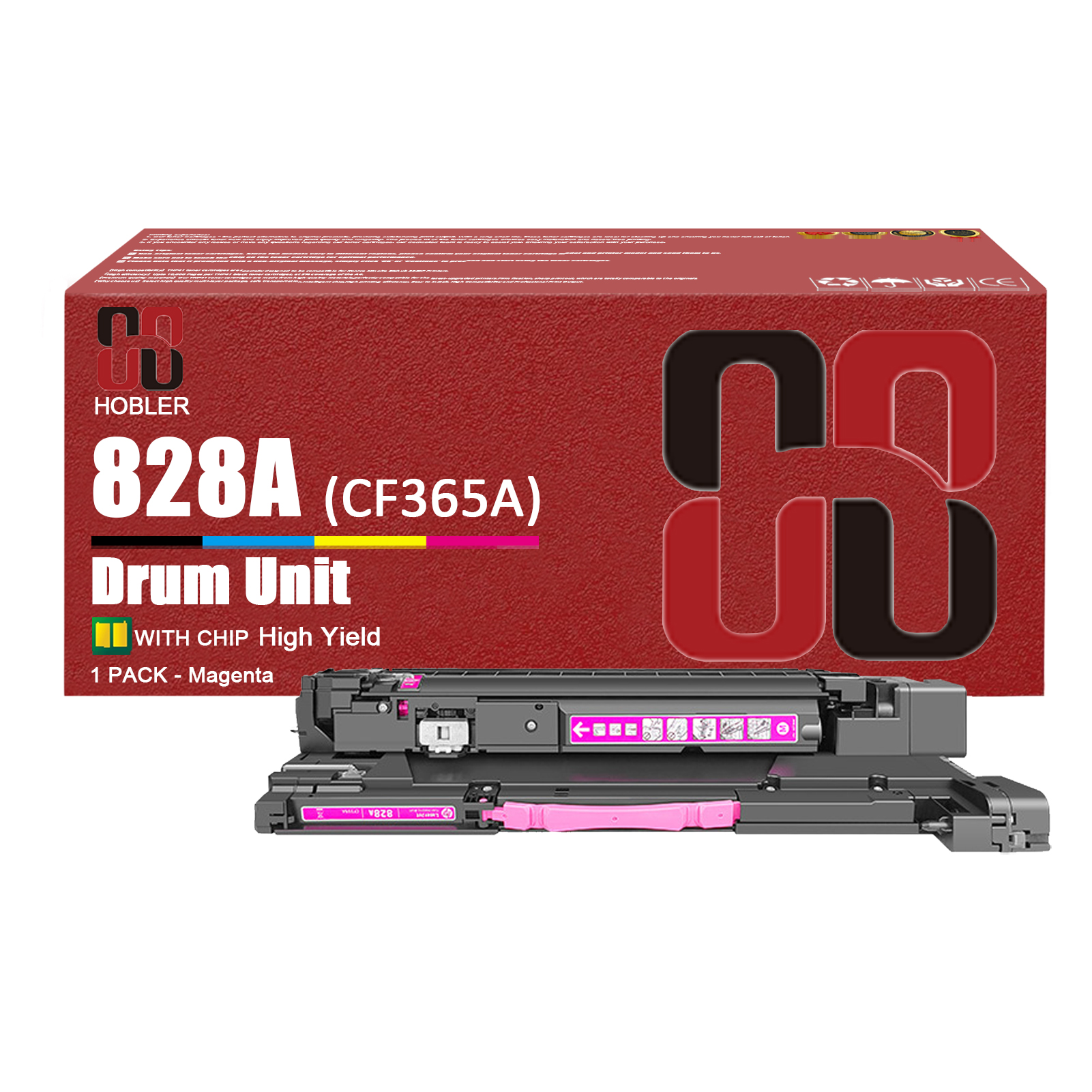 For HP 828A Imaging Drum Unit Work for HP Color LaserJet Enterprise M855 M855dn M855x M855xh M880 M880z Printers, Black │CF358A, Cyan │CF359A, Magenta │CF365A, Yellow │CF364A-PrintsBoost