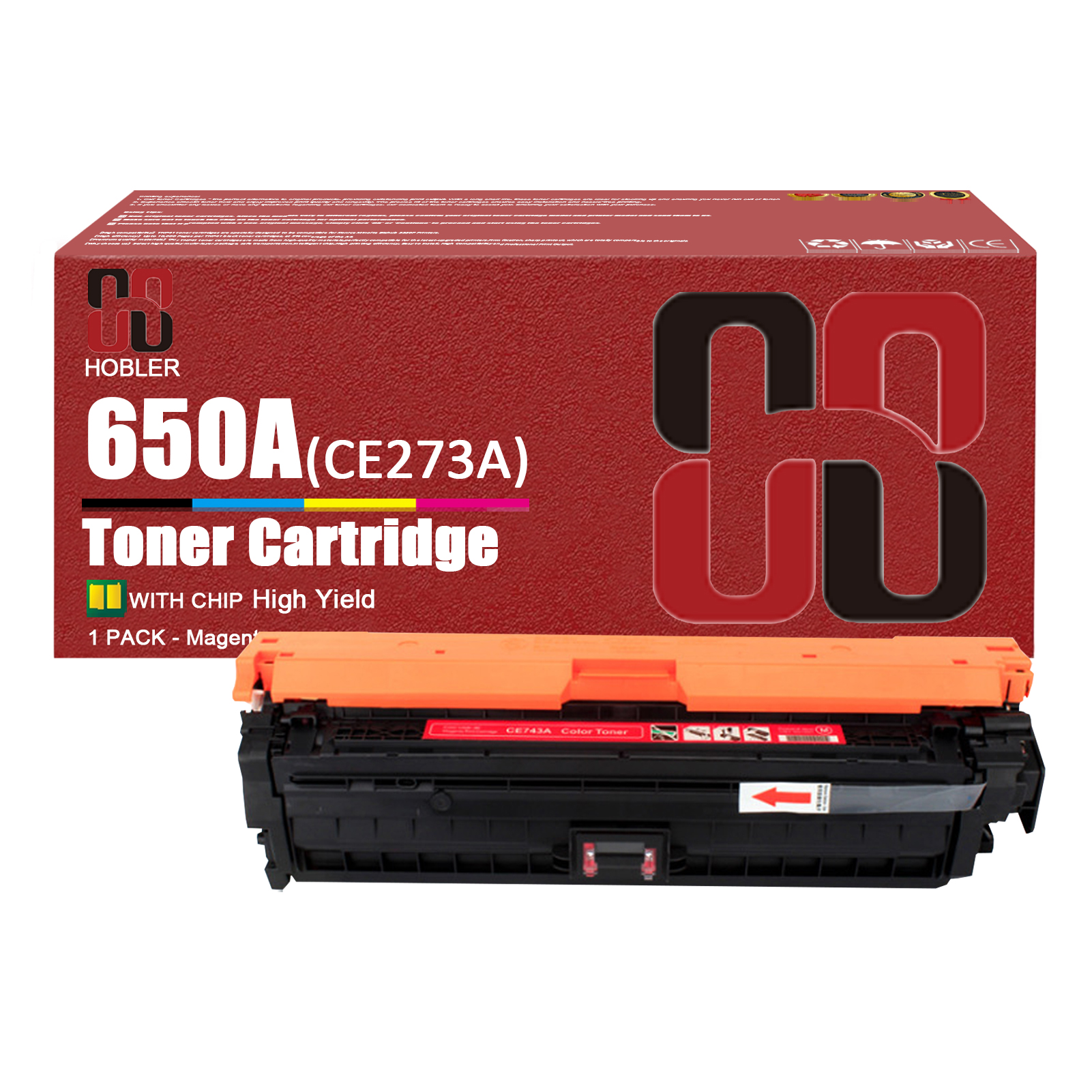 For HP 650A CE270A CE270A CE271A CE272A CE273A Toner Cartridge Work for HP Color LaserJet Enterprise CP5525dn CP5525n CP5525xh M750dn M750n M750xh Printers