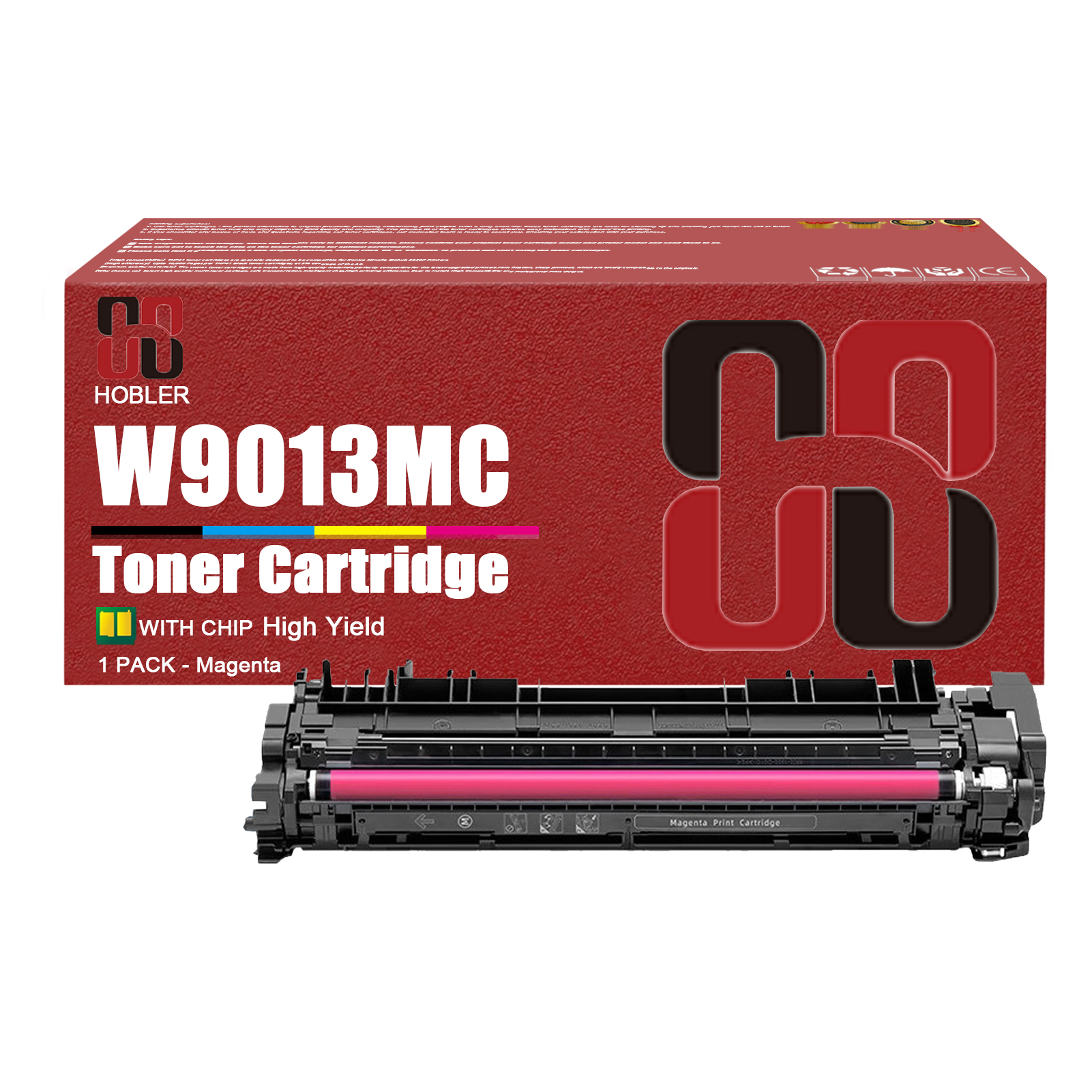 For HP W9010MC W9011MC W9013MC W9012MC Toner Cartridge Work for HP Color LaserJet Managed E85055dn Printer