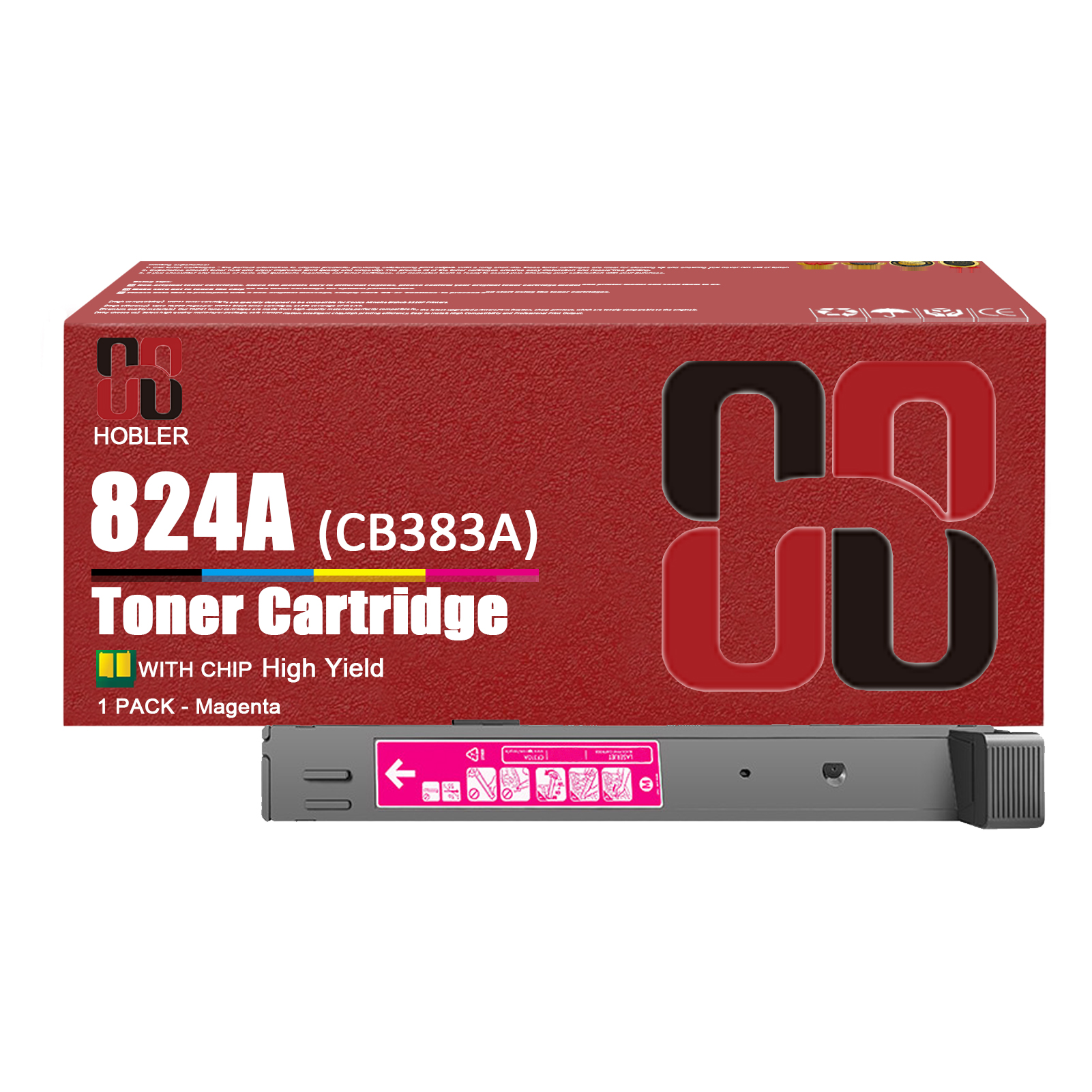 For HP 823A CB380A 824A CB381A CB383A CB382A Toner Cartridge Work for HP Color LaserJet CM6030 CM6030f CM6040f CP6015 CP6015dn Printers