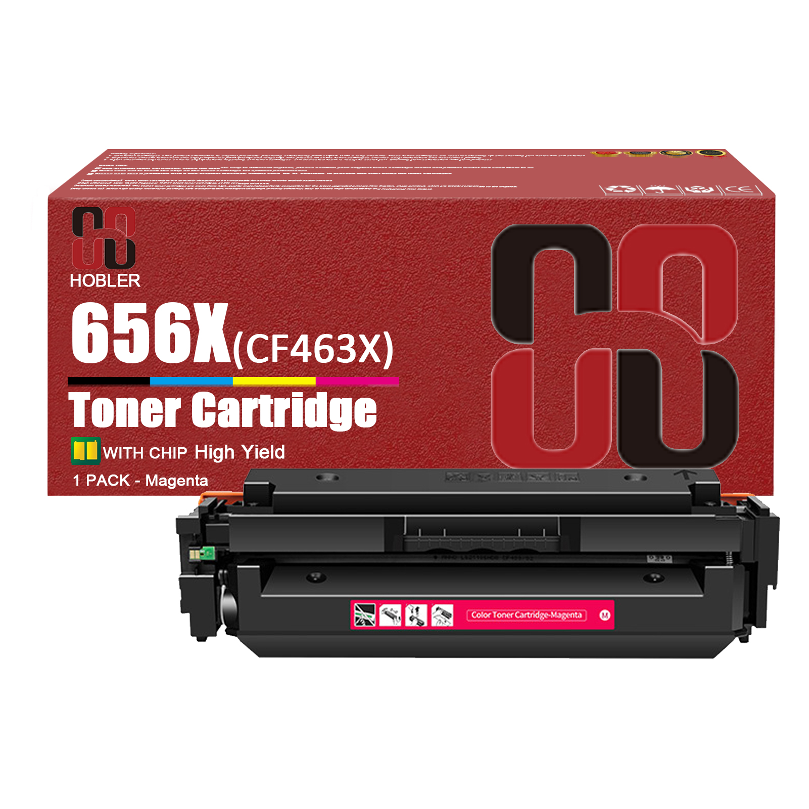 For HP 656X CF460X CF461X CF463X CF462X Toner Cartridge Work for HP Color LaserJet Enterprise M652n M652dn M653dn M653x Printers