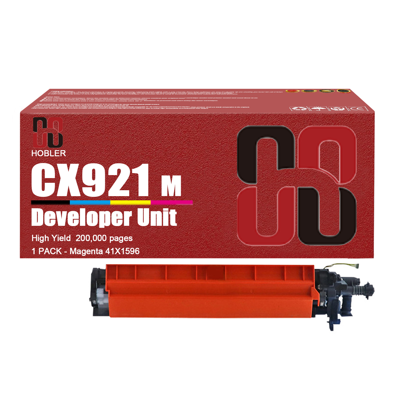 For Lexmark 41X1598 41X1595 41X1596 41X1597 Developer Unit Work for Lexmark CS921 CS923 CX920 CX921 CX922 CX923 CX924 Printers-PrintsBoost