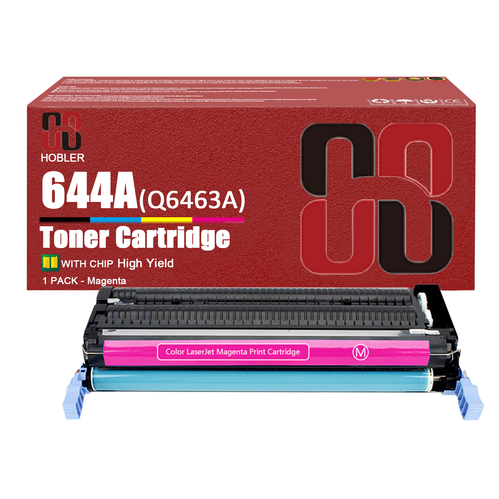 For HP 644A Q6460A Q6461A Q6463A Q6462A Toner Cartridge Work for HP Color LaserJet CM4730 CM4730F CM4730FM 4730 4730X 4730XM 4730XS Printers, Black │Q6460A, Cyan │Q6461A, Magenta │Q6463A, Yellow │Q6462A-PrintsBoost
