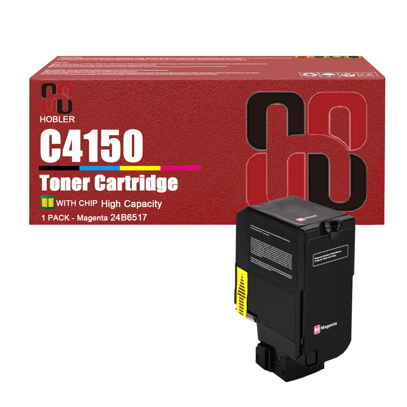For Lexmark C4150 24B6519 24B6516 24B6517 24B6518 Toner Cartridge Work for Lexmark C4150 Printer