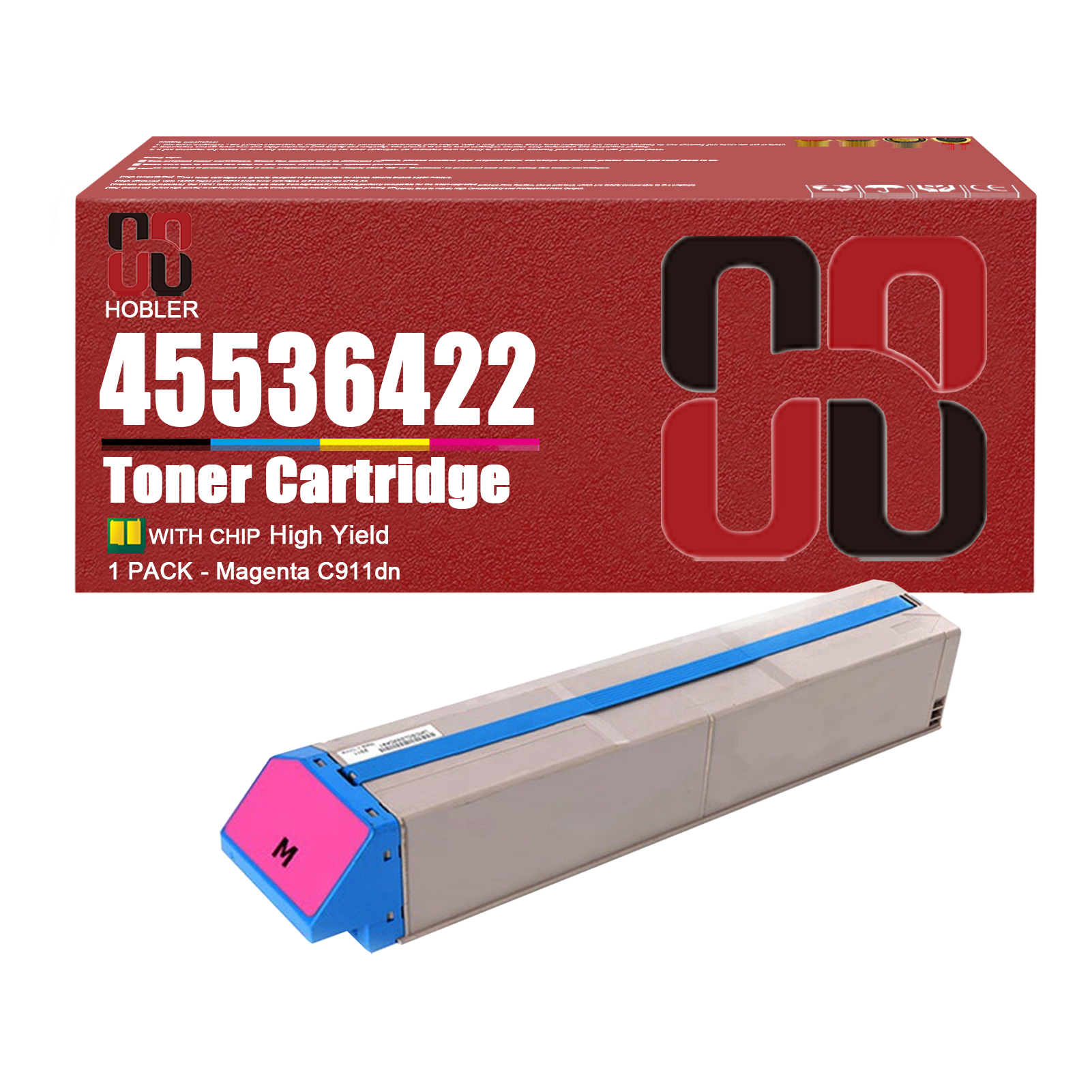 For OKI C911dn 45536424 45536423 45536422 45536421 Toner Cartridge Work for OKI C911dn C911 Printers