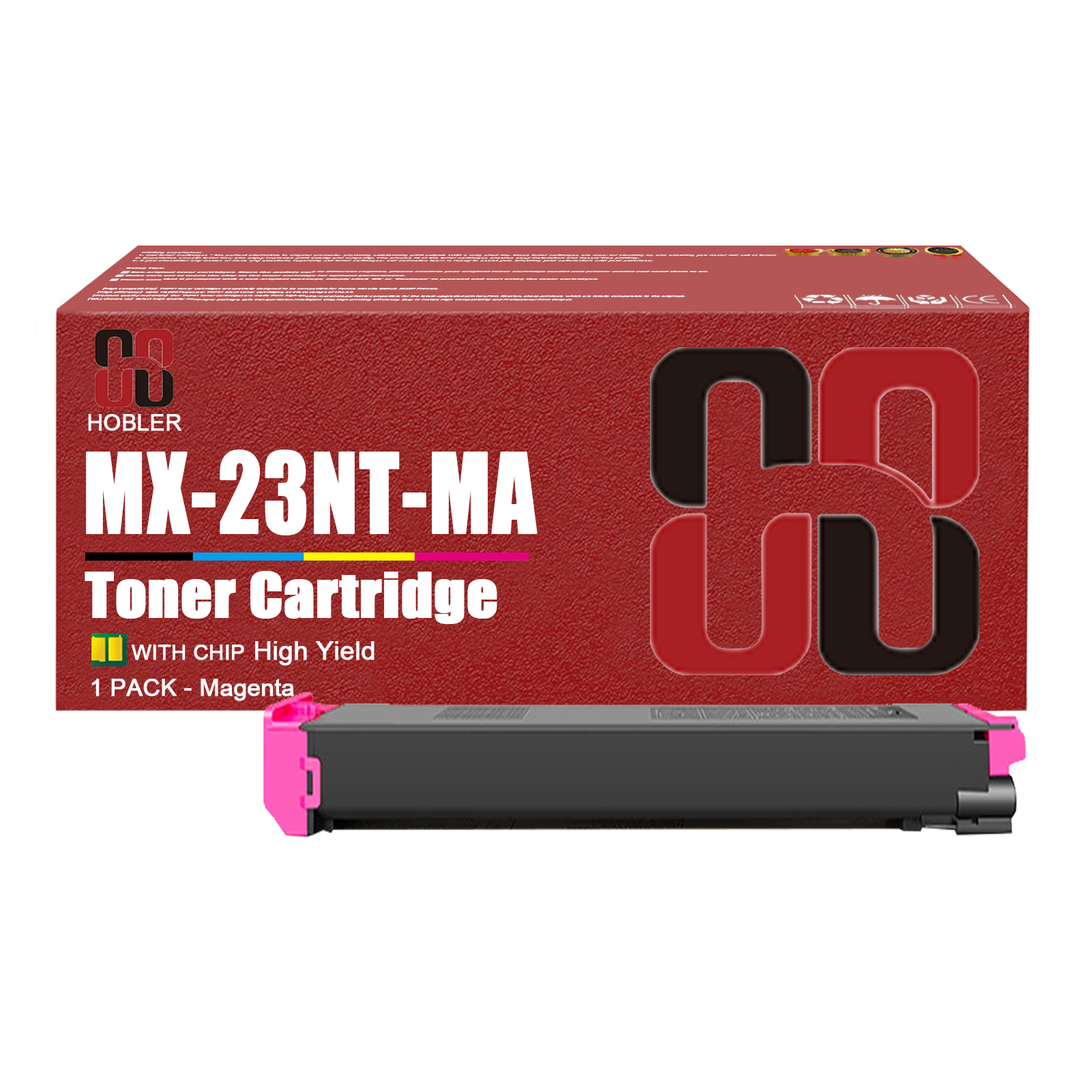 For Sharp MX-23NT MX-23NTBA MX-23NTCA MX-23NTMA MX-23NTYA Toner Cartridge Work for Sharp MX-1810U MX-2010U MX-2310U MX-3111U MX-2314N MX-2614N MX-3114N MX-2616N MX-3116N Printers-PrintsBoost